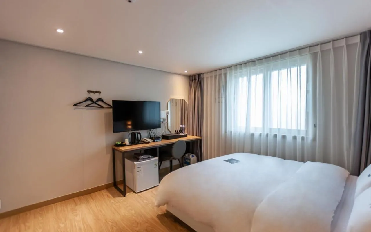 Bed in YAJA Hotel Tongyeong Ferry Terminal Branch