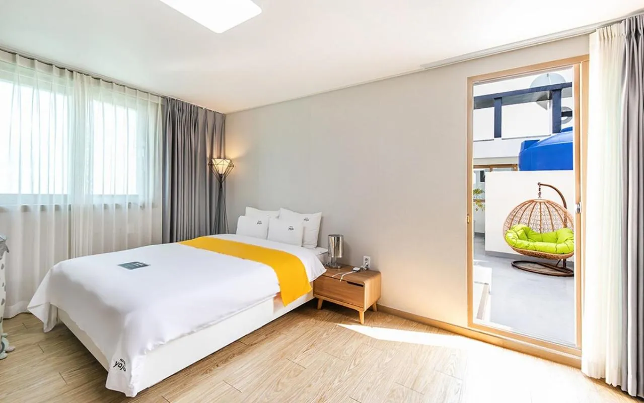 Bed in YAJA Hotel Tongyeong Ferry Terminal Branch
