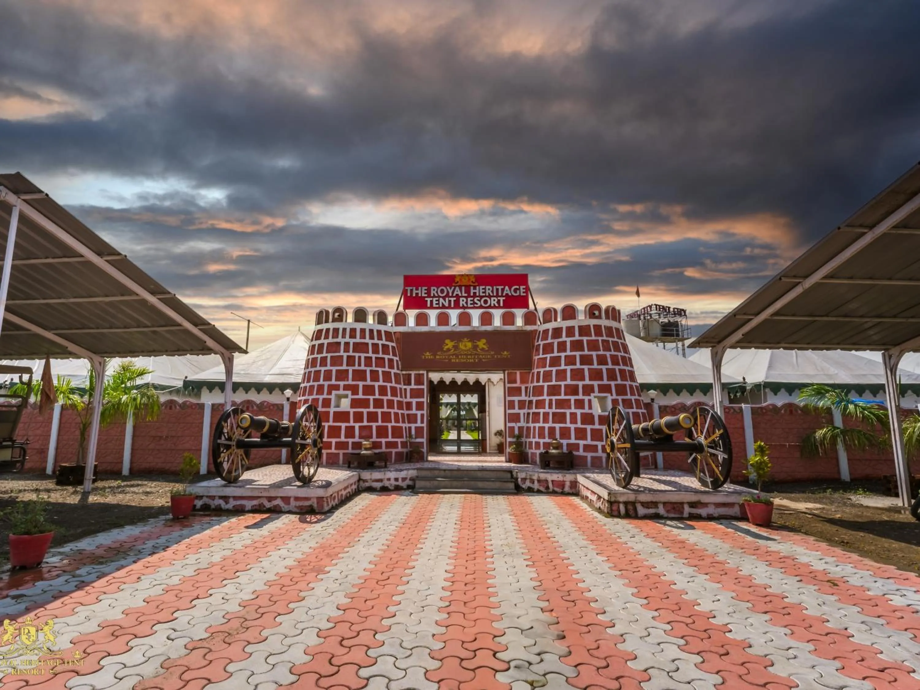 Property building in The Royal Heritage Tent Resort- Tent City Kevadia