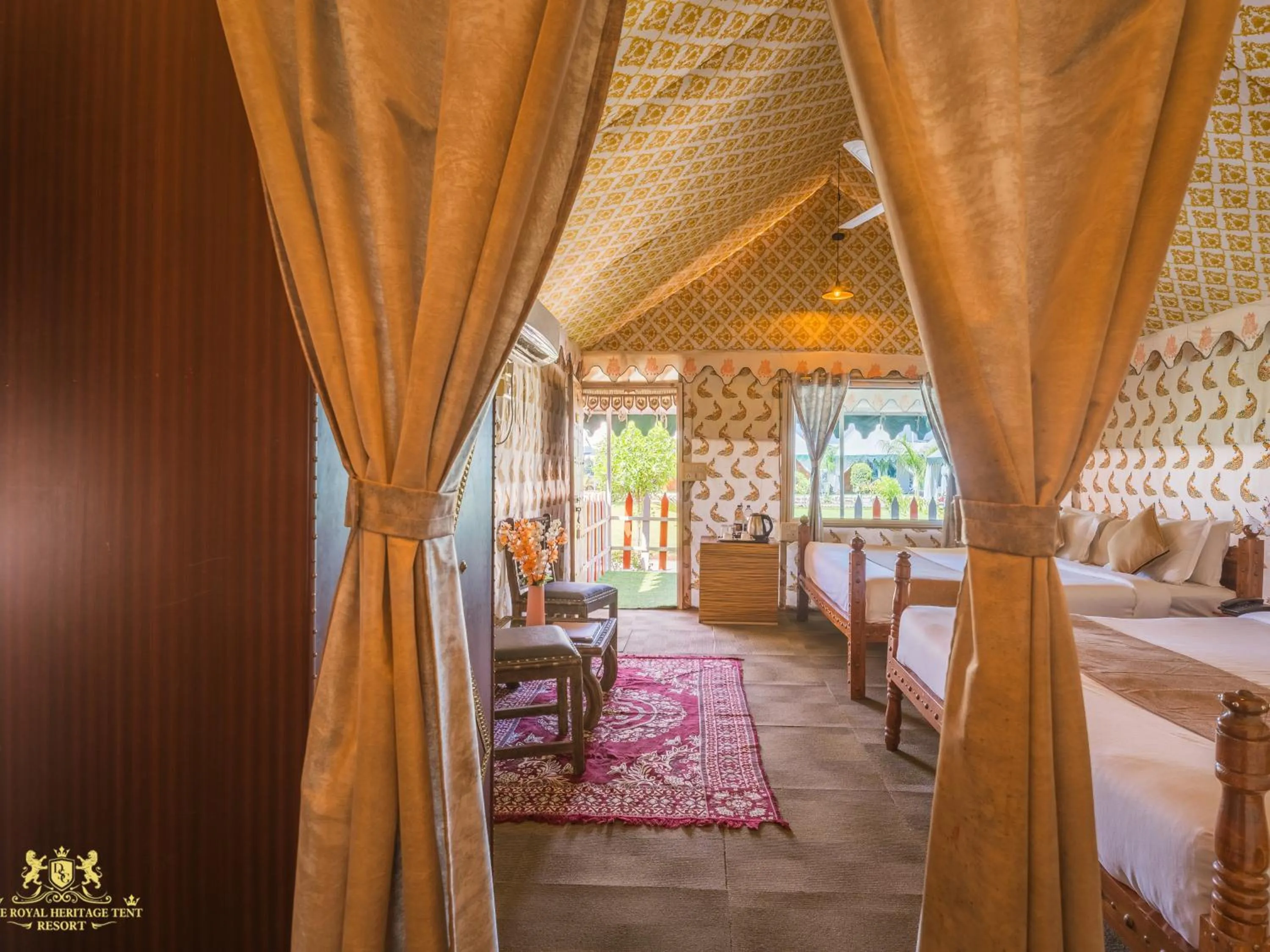 Photo of the whole room, Bed in The Royal Heritage Tent Resort- Tent City Kevadia