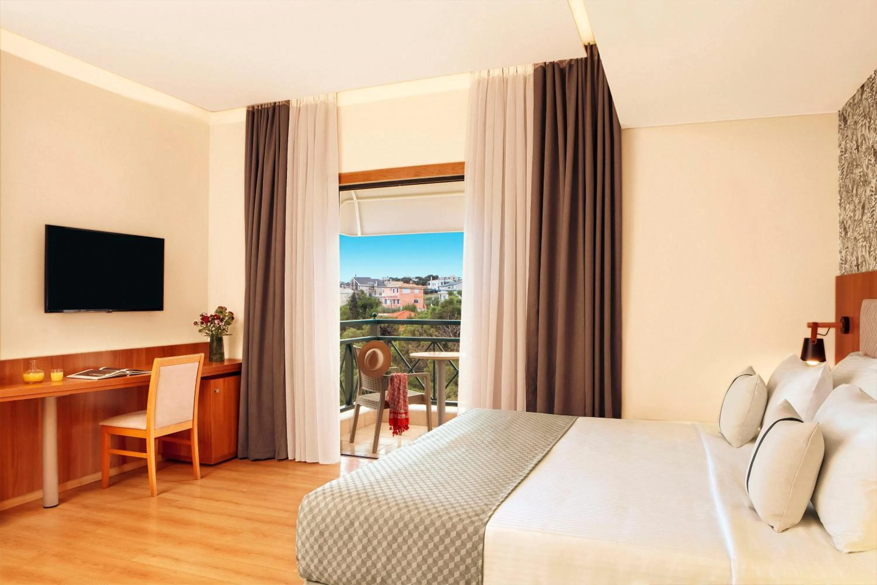 View (from property/room), Bed in Zeus Essence Ramada by Wyndham Athens