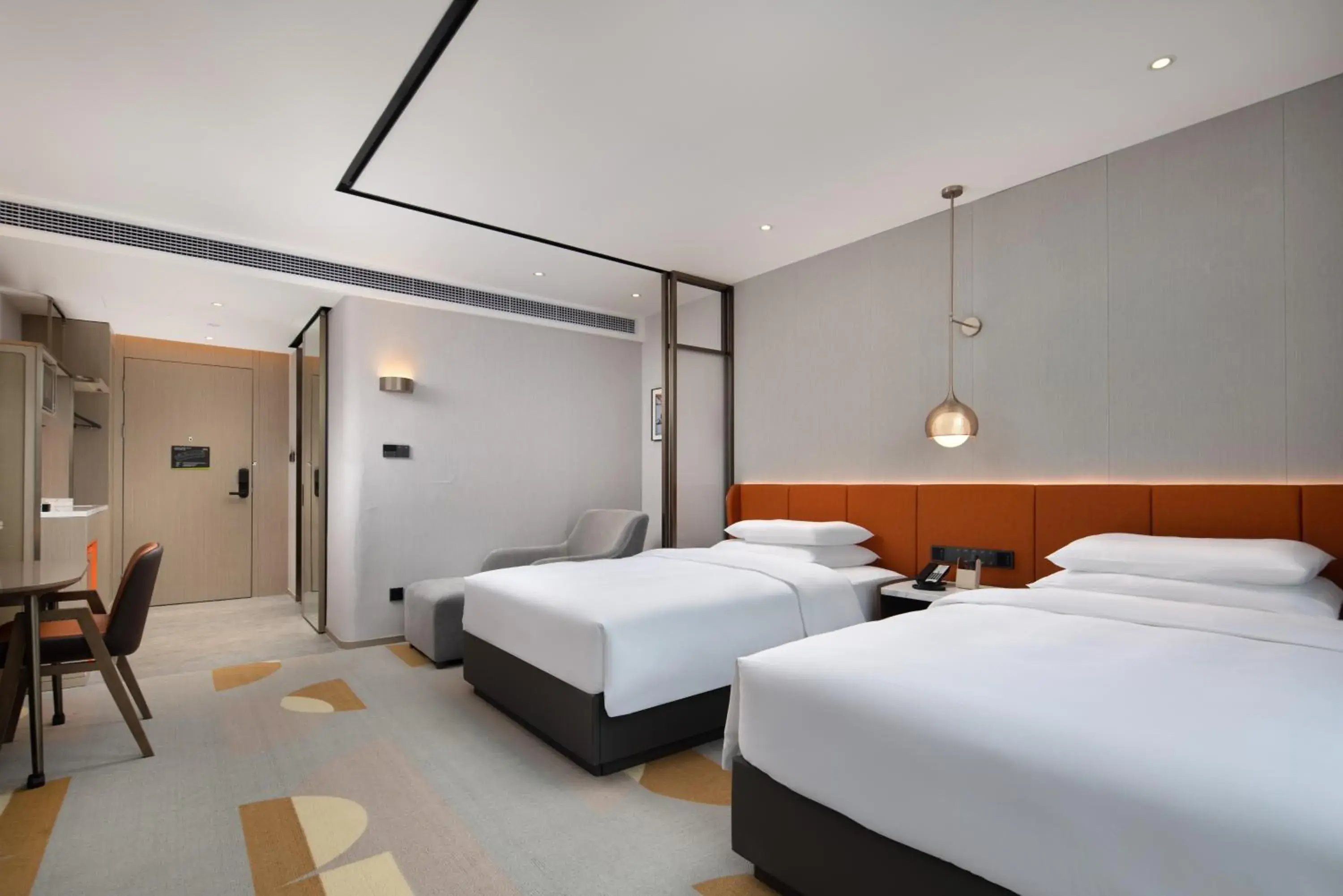 Bed in Home2 Suites by Hilton Shanwei Lufeng Bed in Home2 Suites by Hilton Shanwei Lufeng