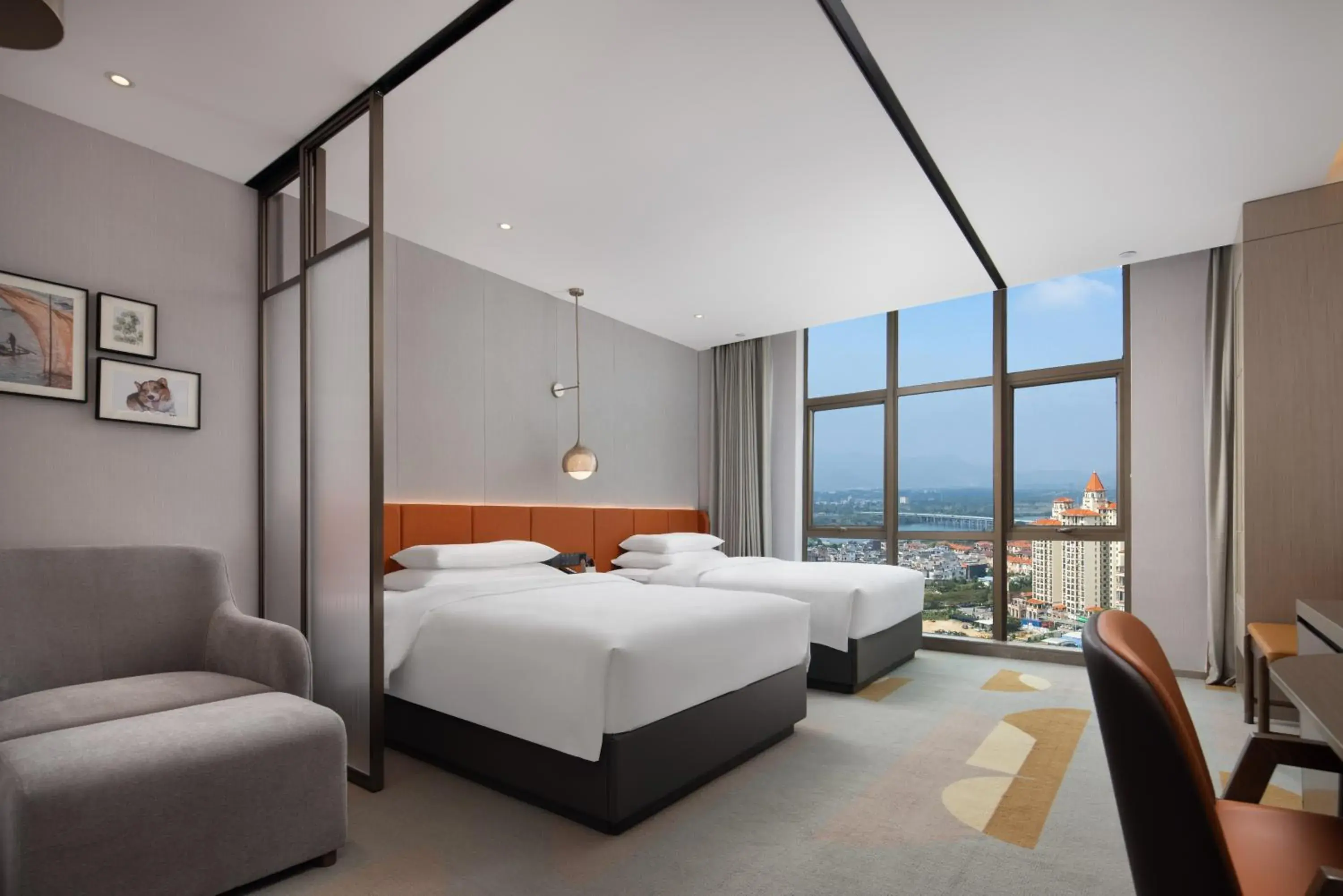 Bed in Home2 Suites by Hilton Shanwei Lufeng Bed in Home2 Suites by Hilton Shanwei Lufeng