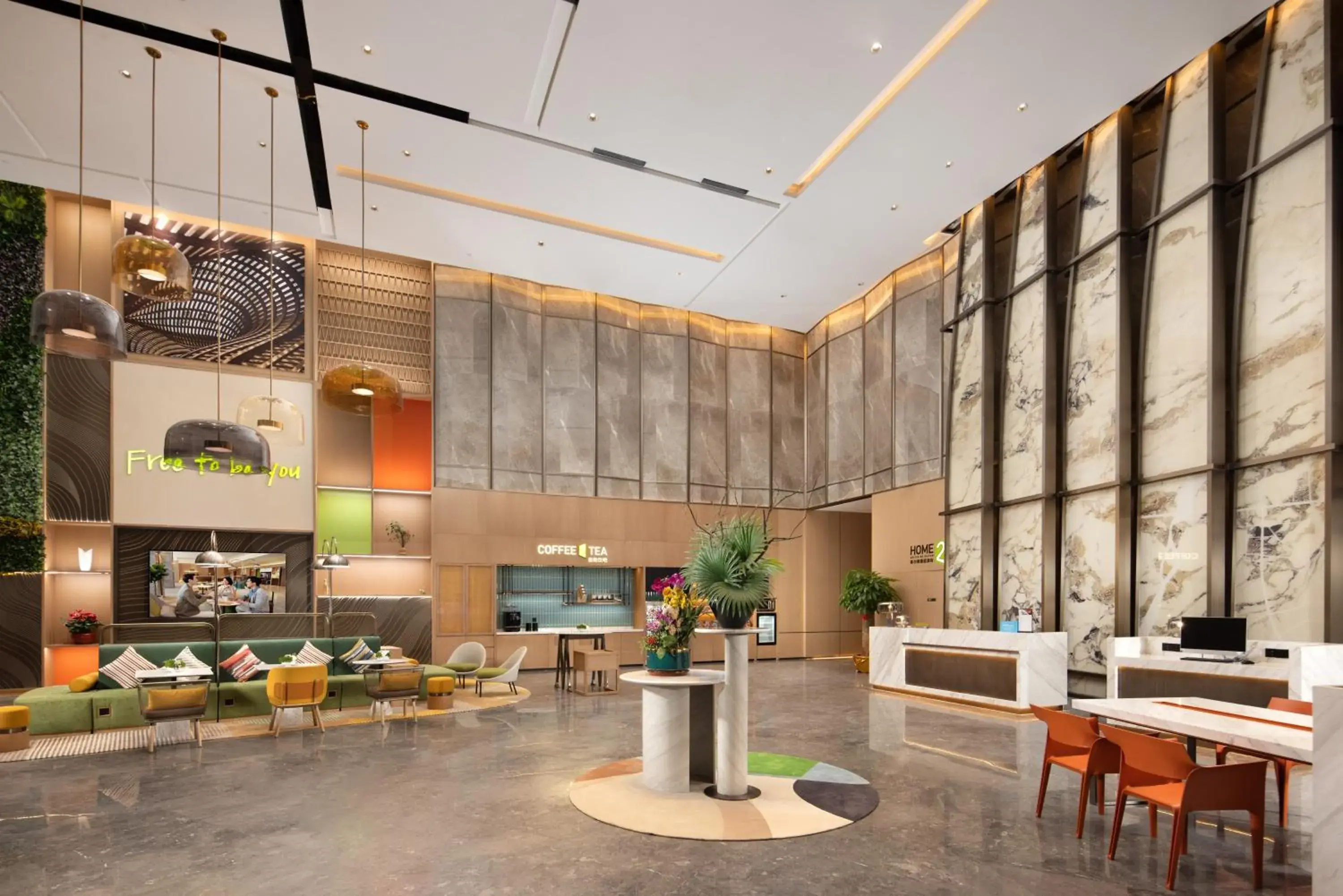 Lobby or reception in Home2 Suites by Hilton Shanwei Lufeng Lobby or reception in Home2 Suites by Hilton Shanwei Lufeng