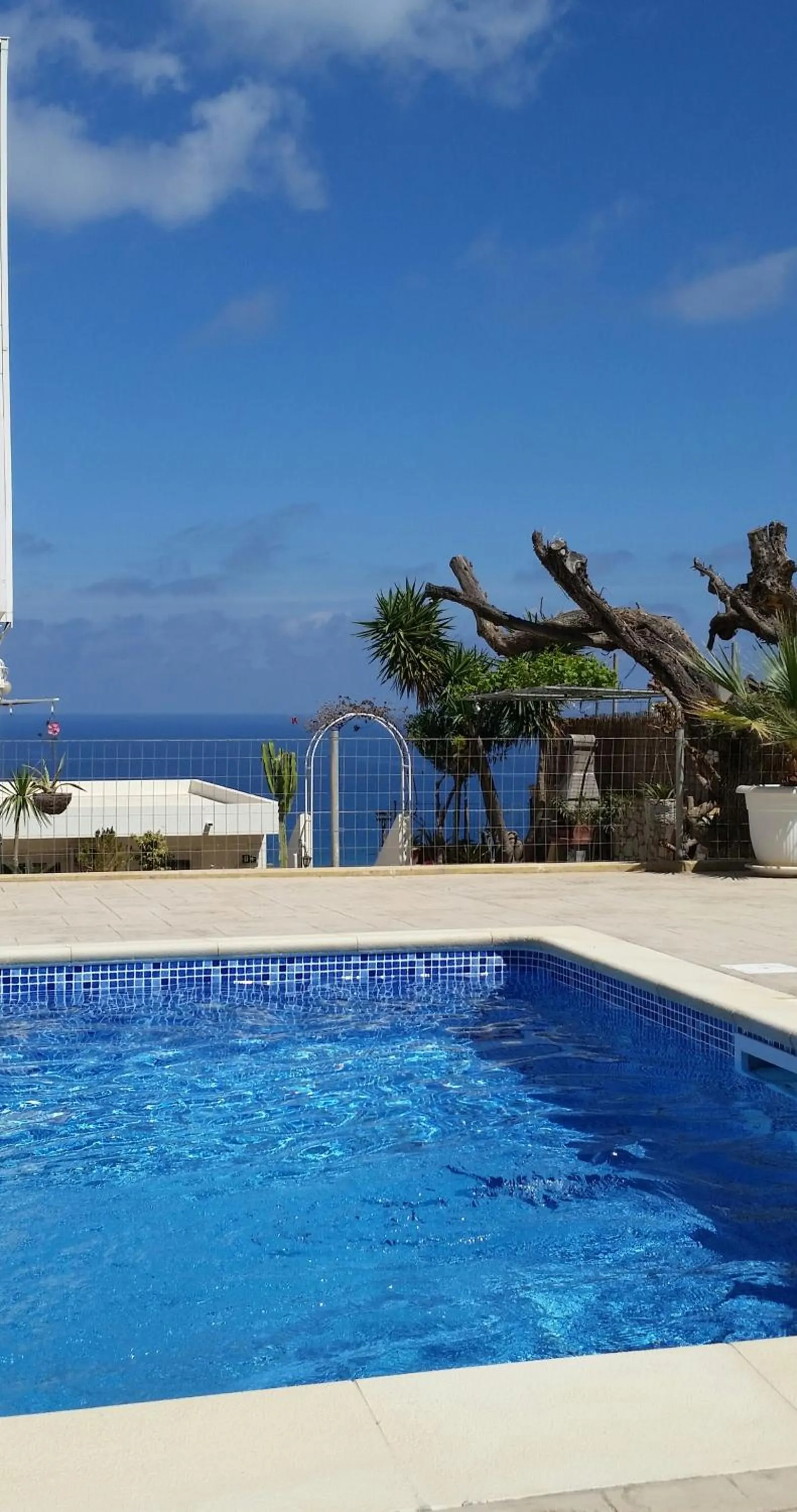 Pool view in Golden View Studios