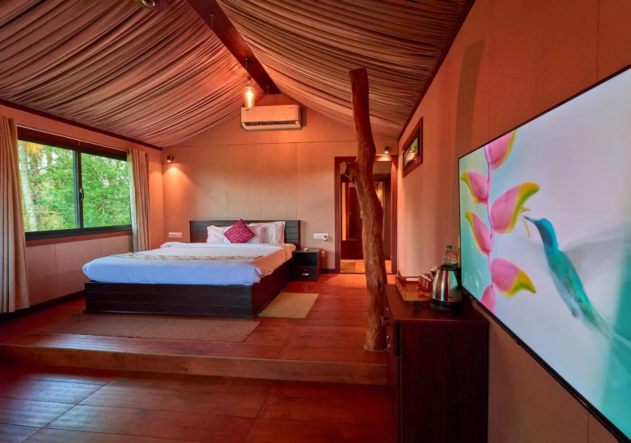Bed in Niyatma Wayanad Pool Resort by VOYE HOMES - Inside Coffee Plantation