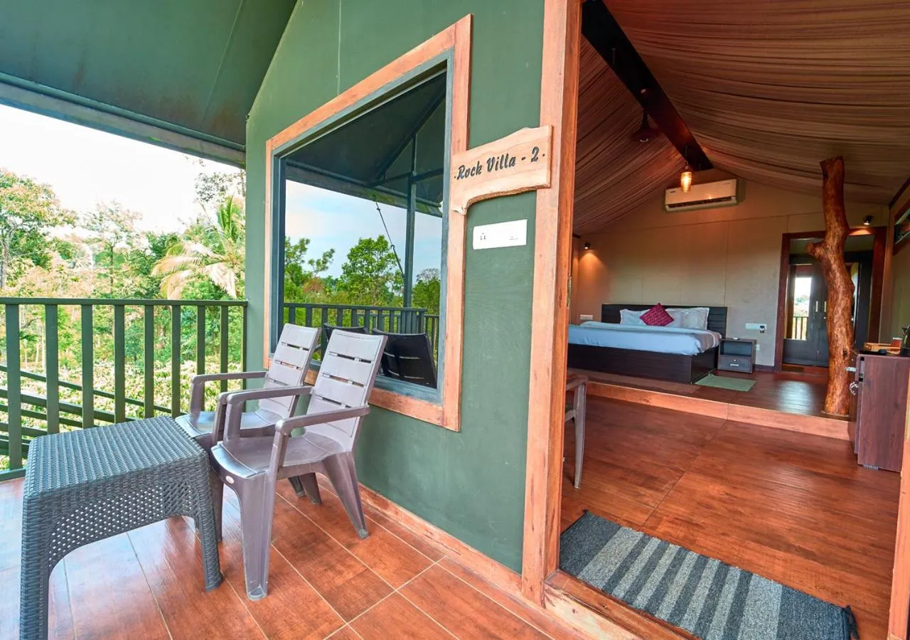 Patio in Niyatma Wayanad Pool Resort by VOYE HOMES - Inside Coffee Plantation