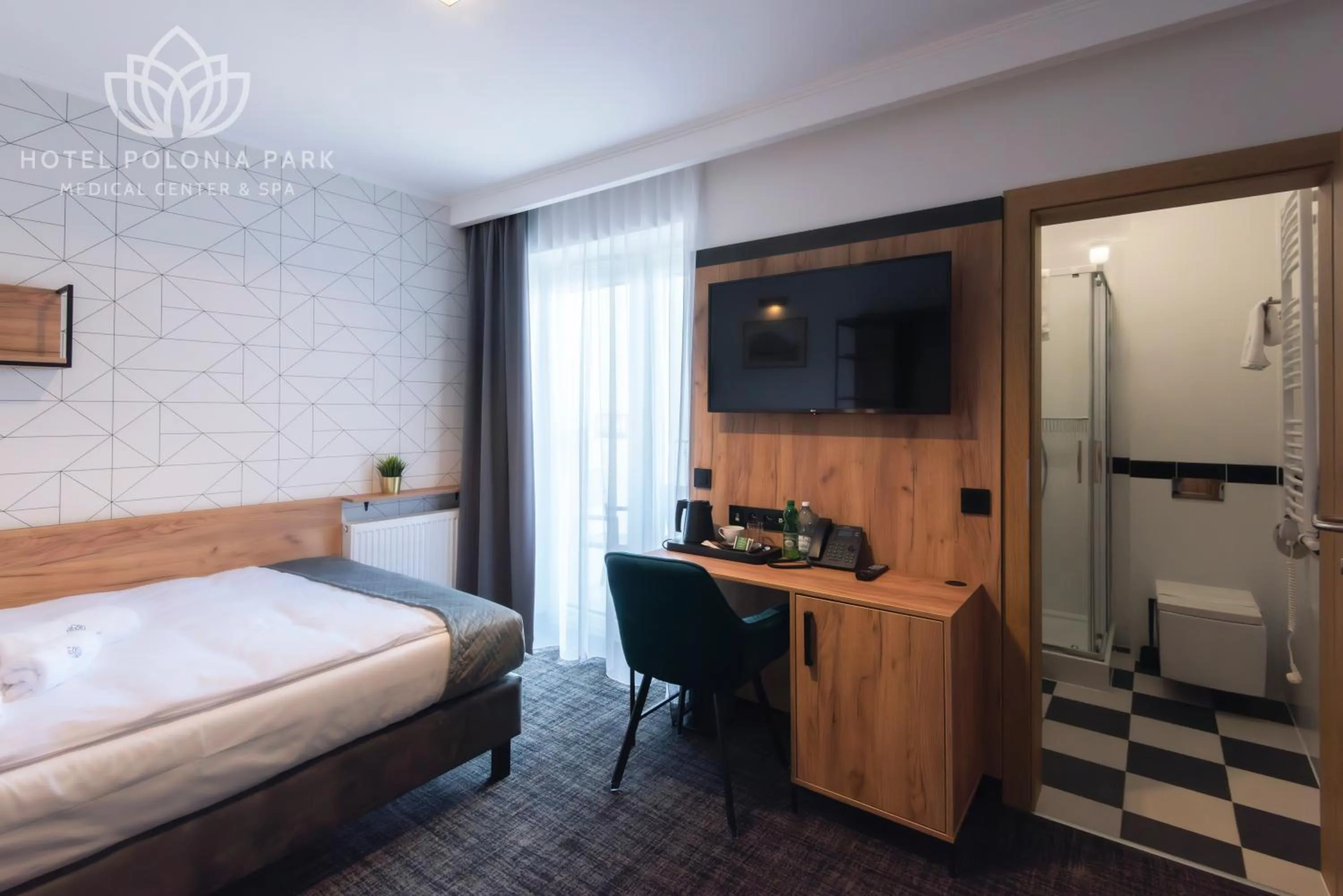 Bed in Hotel Polonia PARK Medical Center & Spa