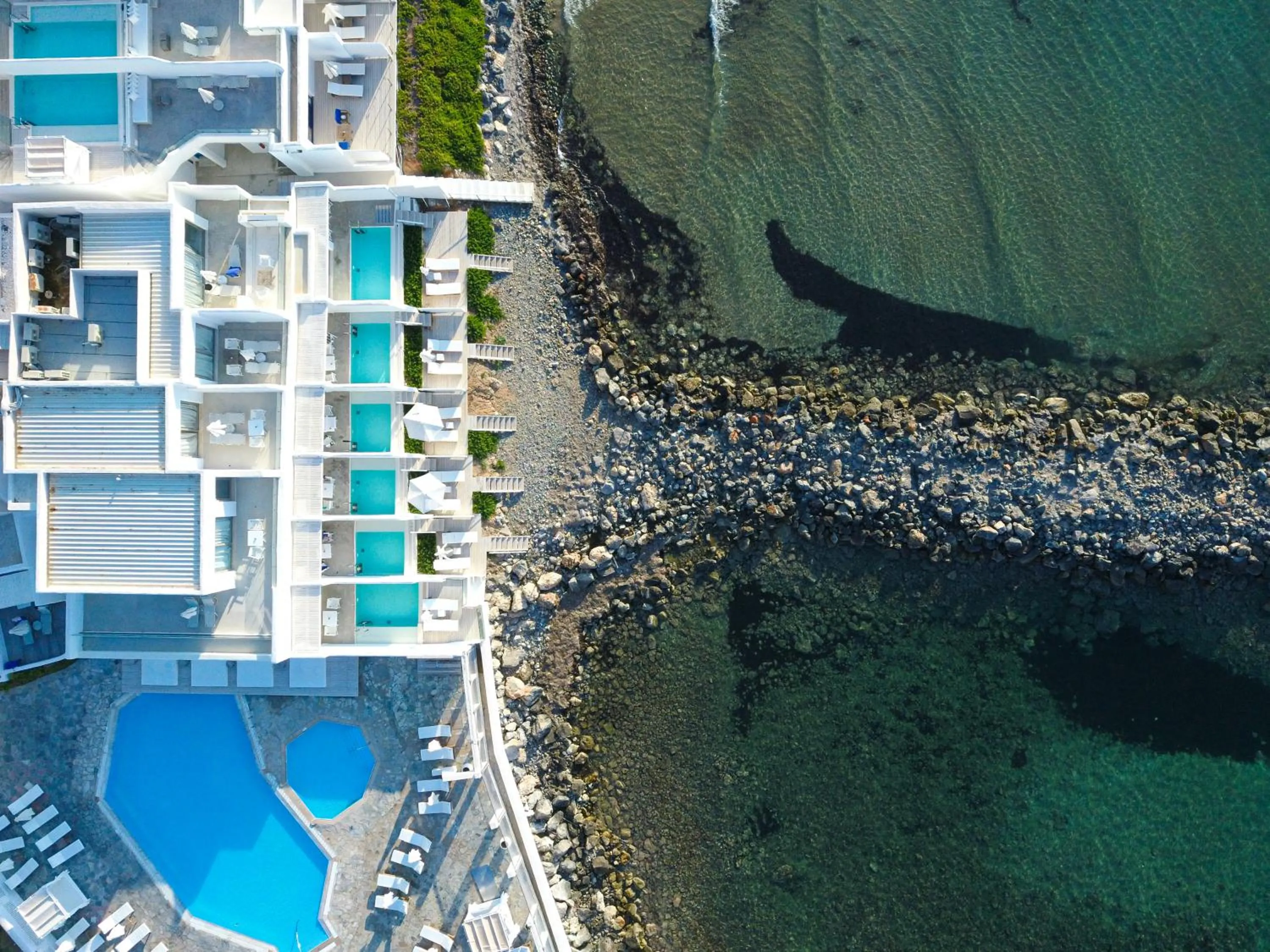 Bird's eye view, Pool View in Knossos Beach Bungalows Suites Resort & Spa