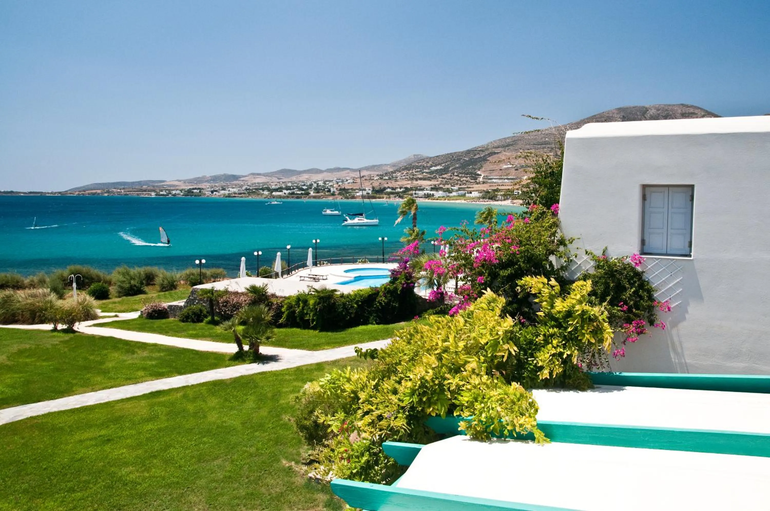 Bird's eye view in Poseidon of Paros Hotel & Spa