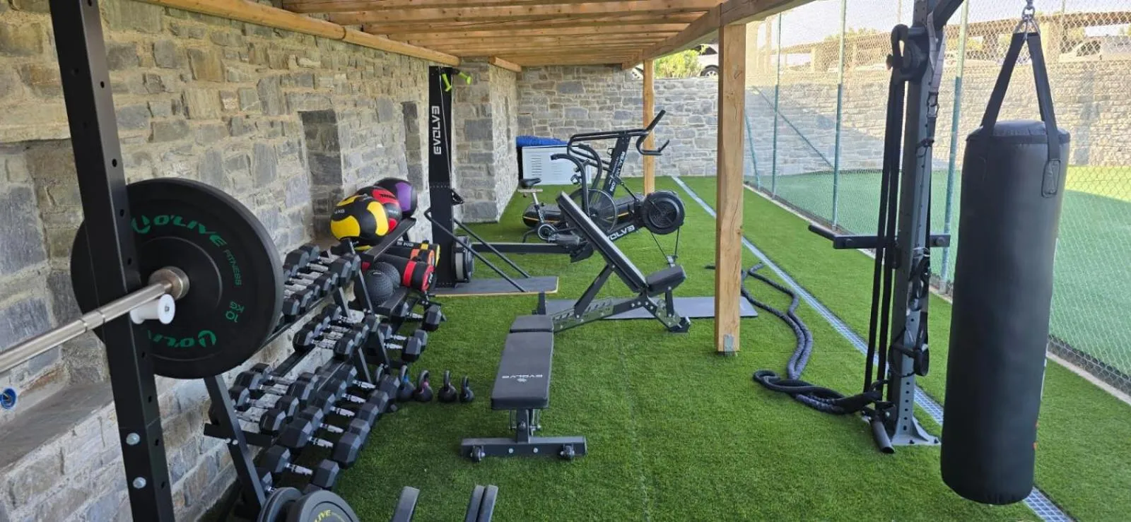 Fitness centre/facilities in Poseidon of Paros Hotel & Spa