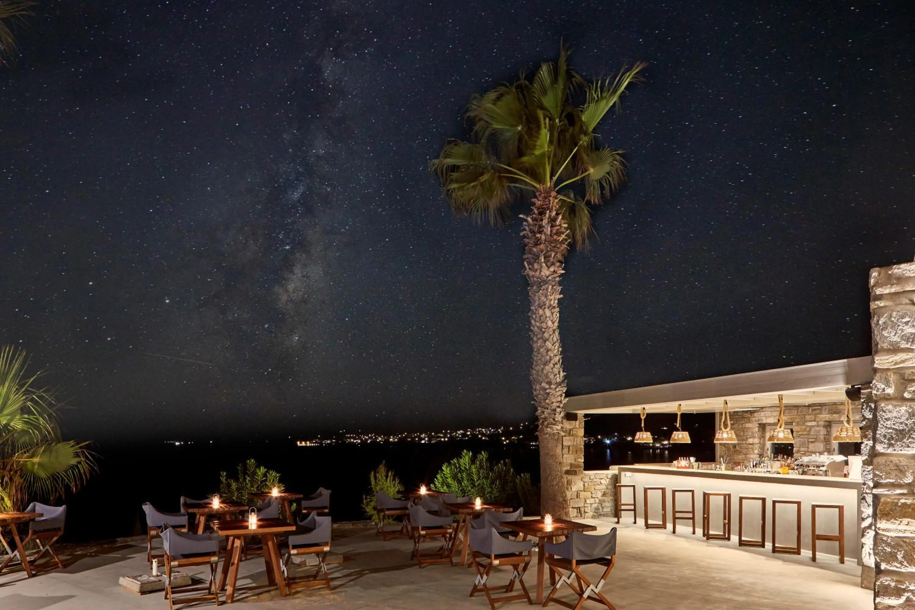 Night in Poseidon of Paros Hotel & Spa