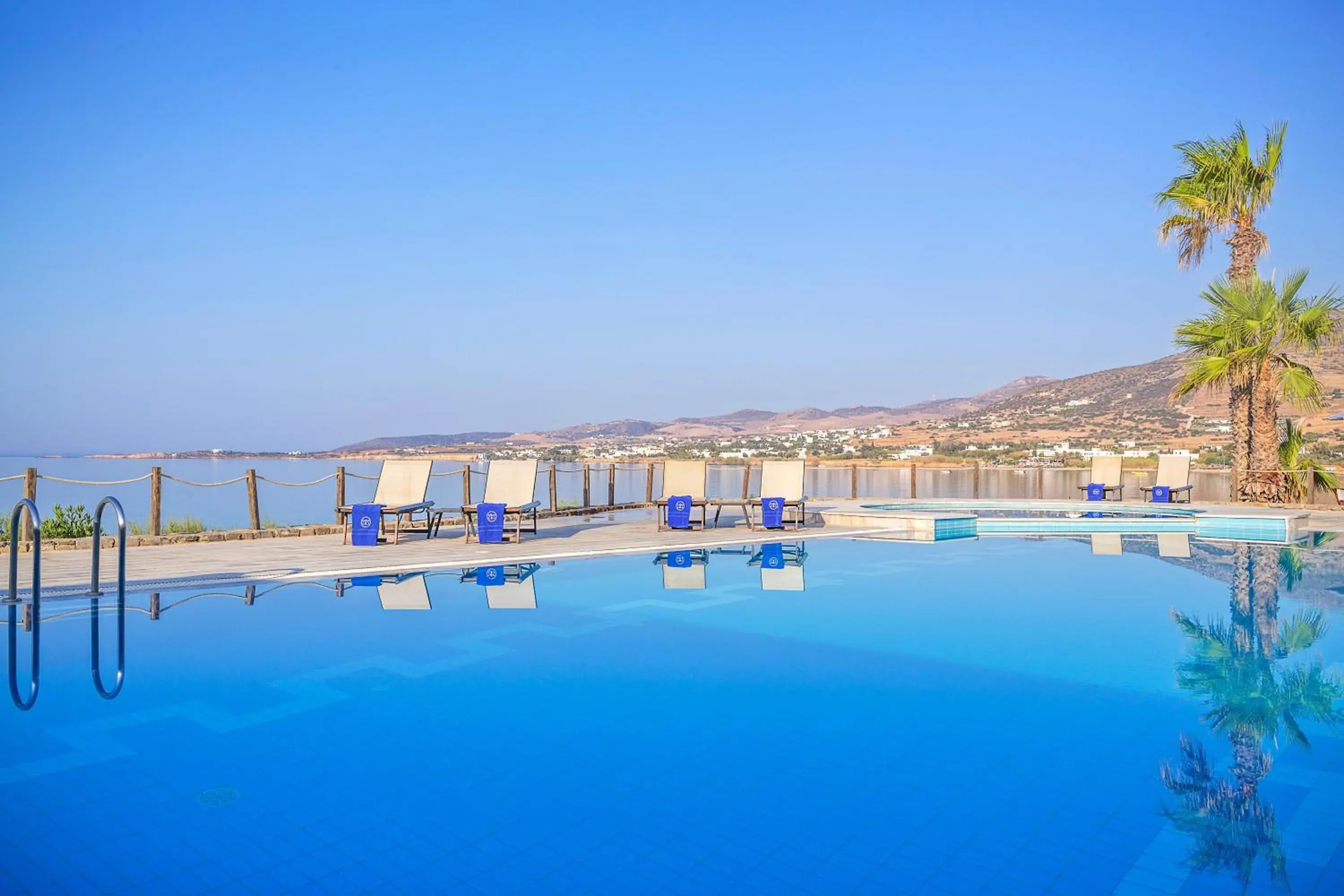Swimming pool in Poseidon of Paros Hotel & Spa Swimming pool in Poseidon of Paros Hotel & Spa