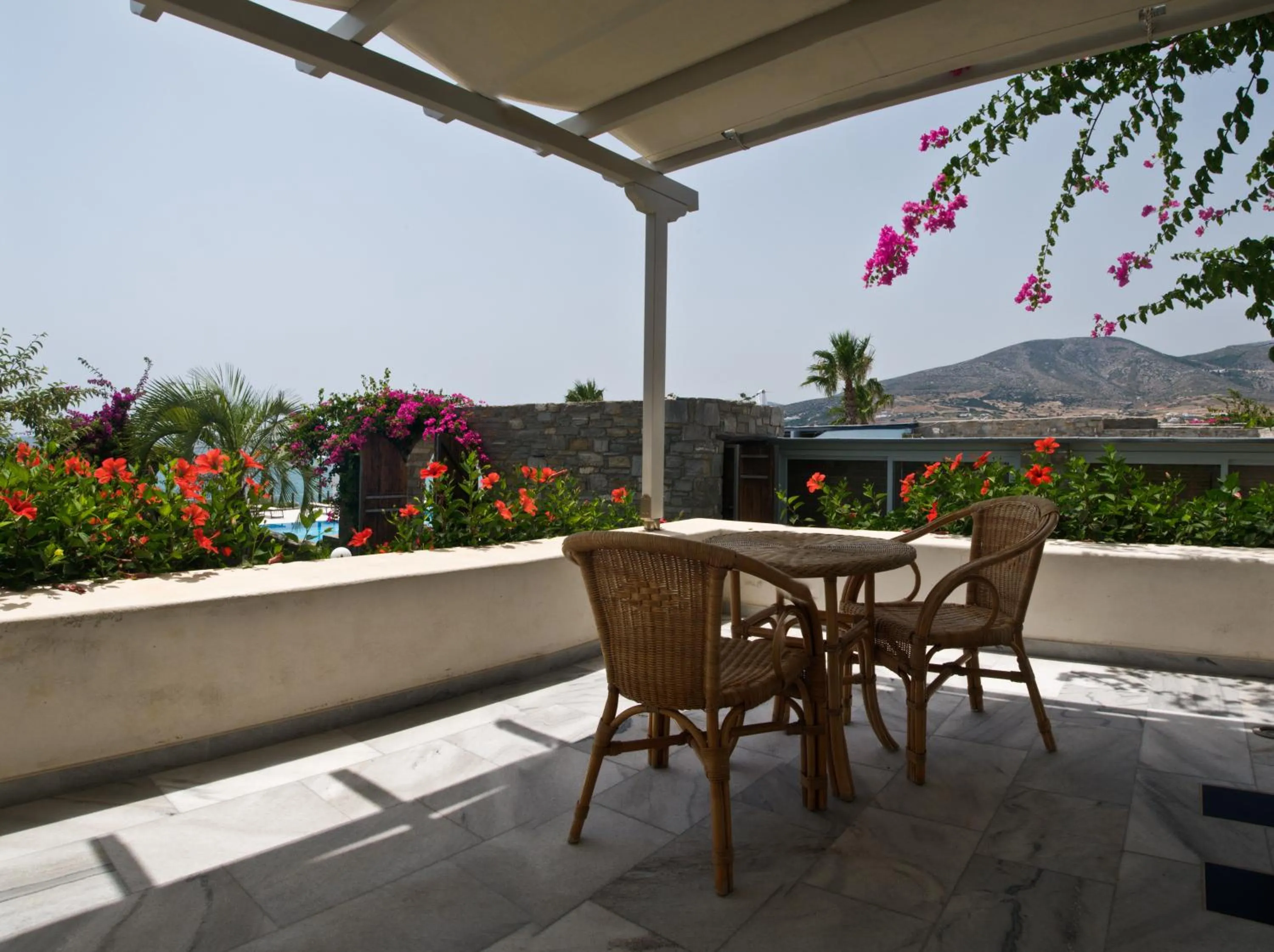 Balcony/Terrace in Poseidon of Paros Hotel & Spa