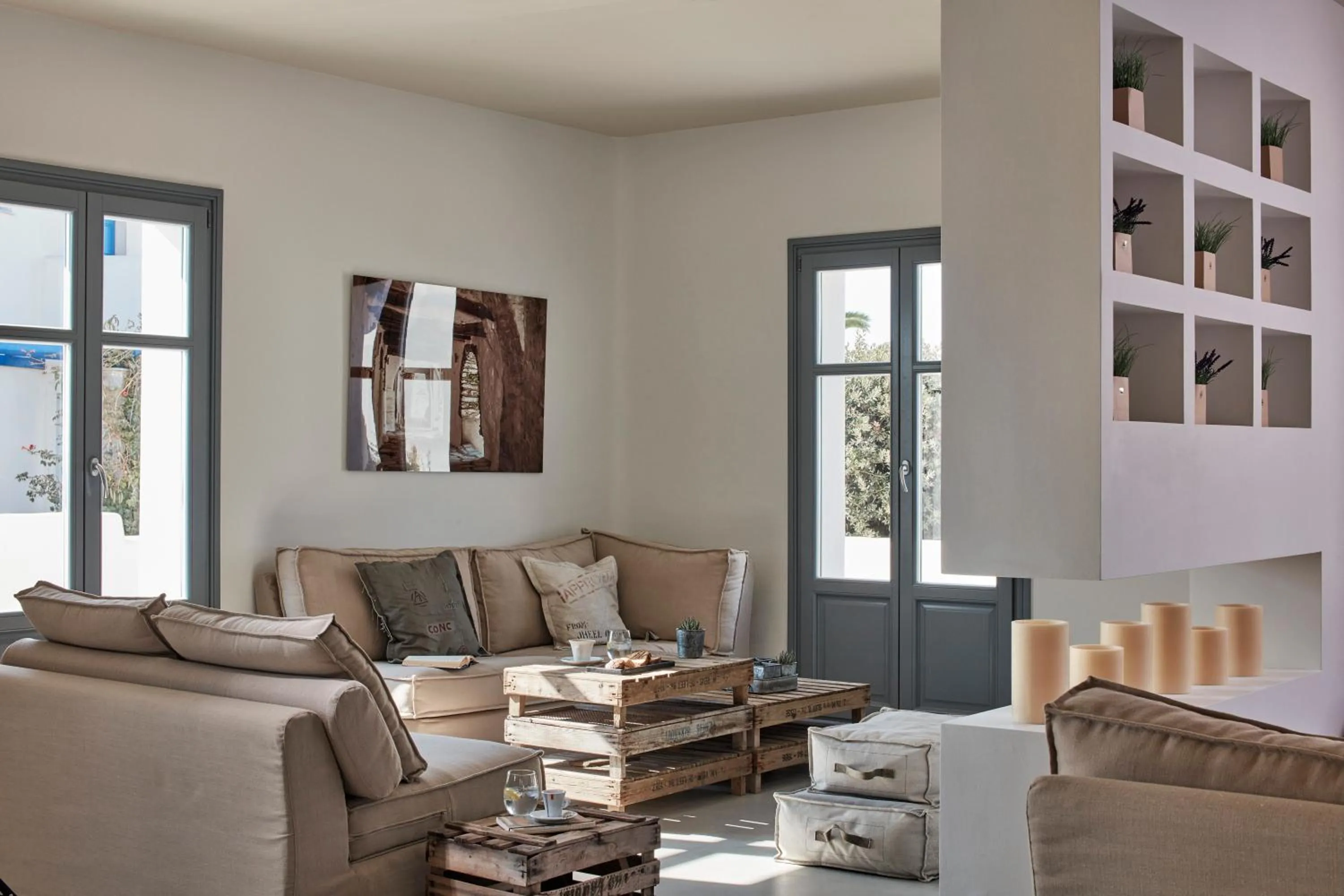 Lobby or reception in Poseidon of Paros Hotel & Spa