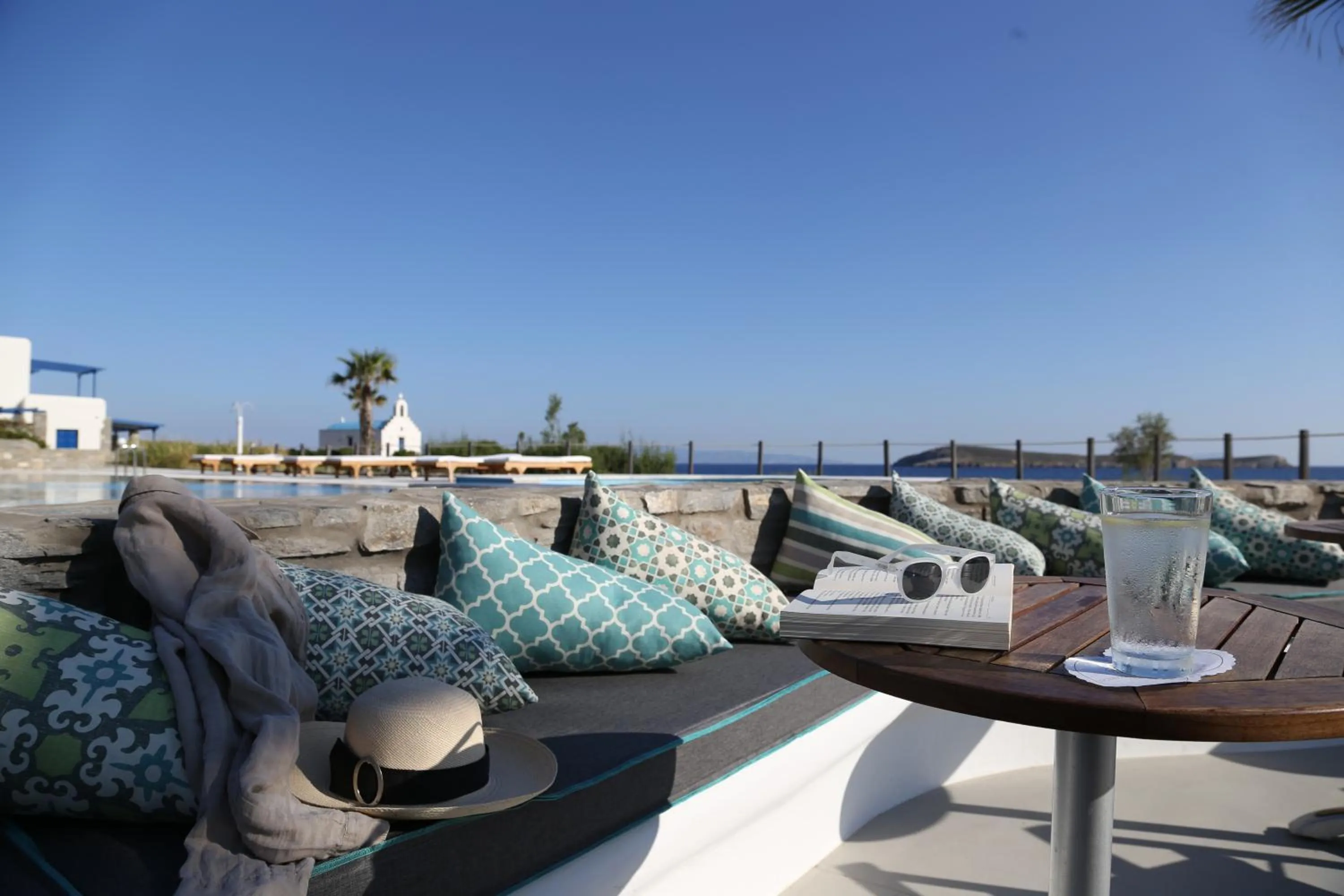Lounge or bar in Poseidon of Paros Hotel & Spa