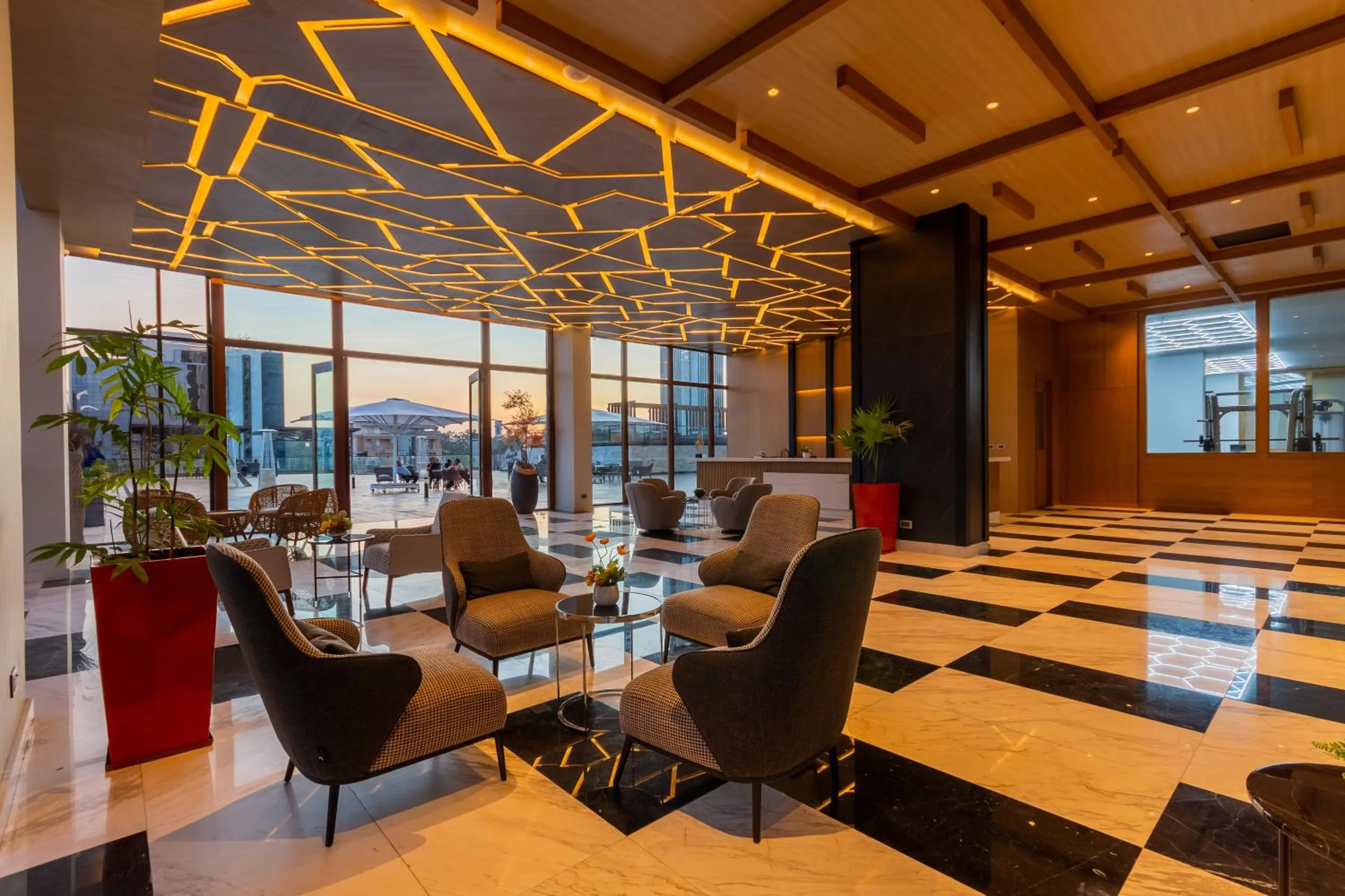 Lobby or reception in Broadwalk Residency