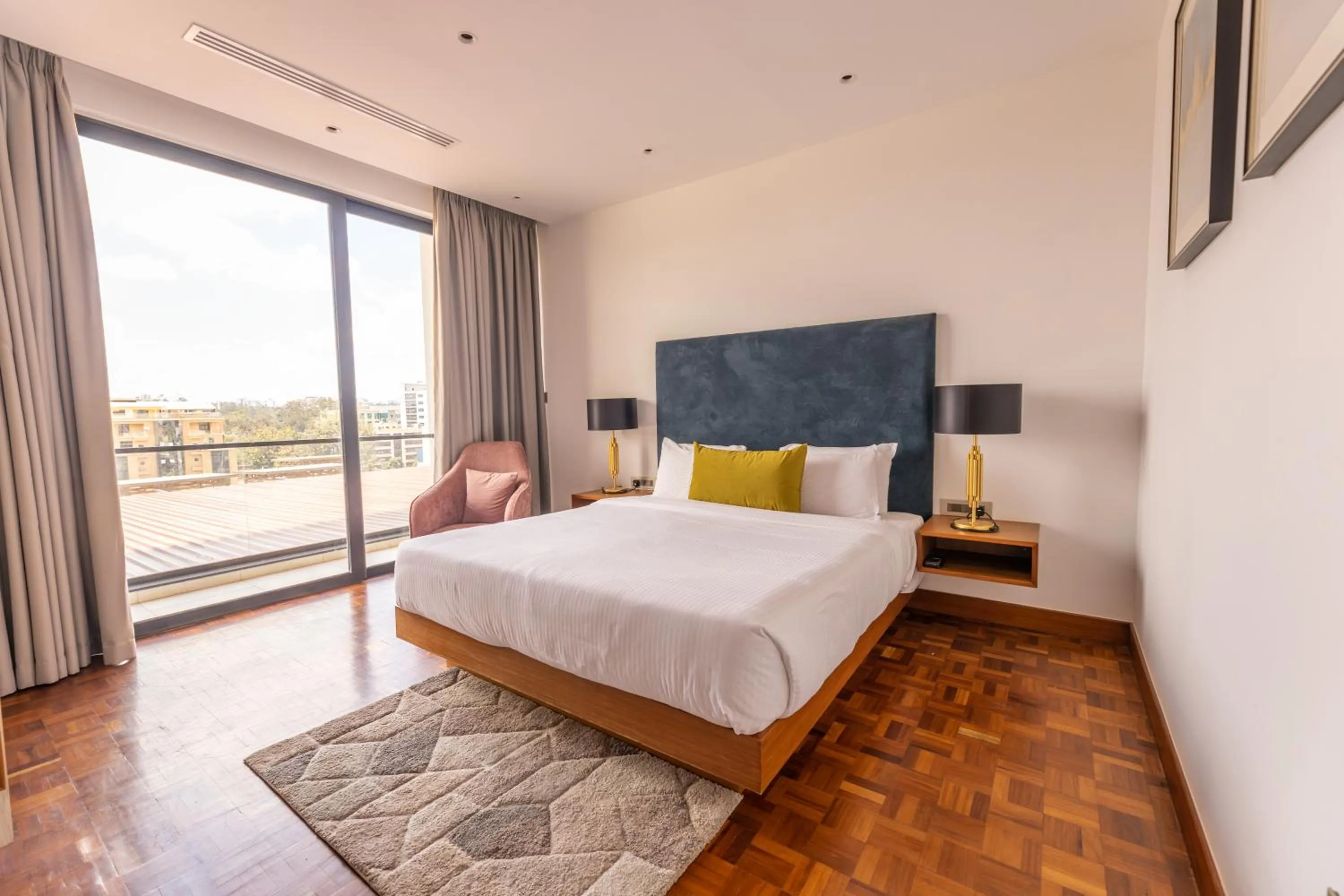 Bedroom, Bed in Broadwalk Residency