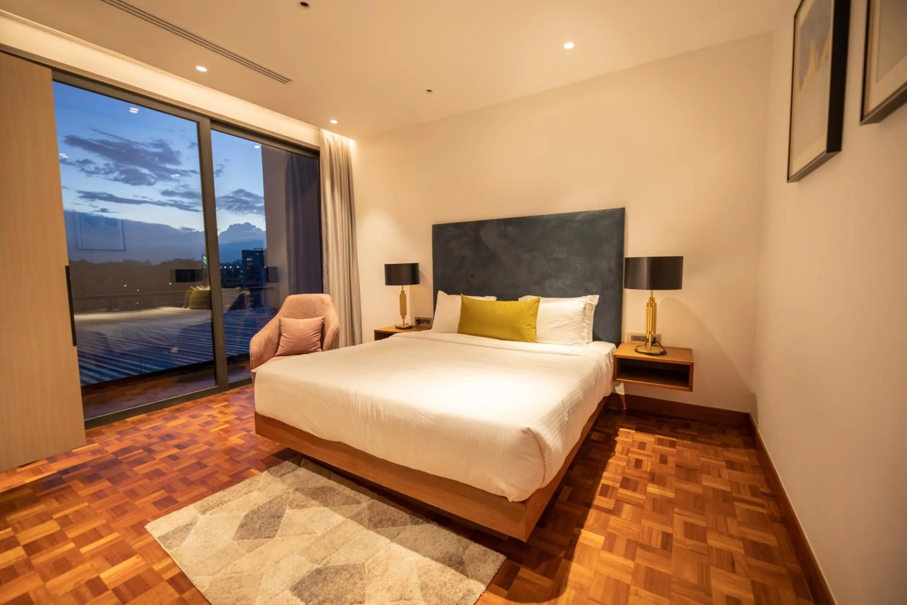 Bedroom, Bed in Broadwalk Residency