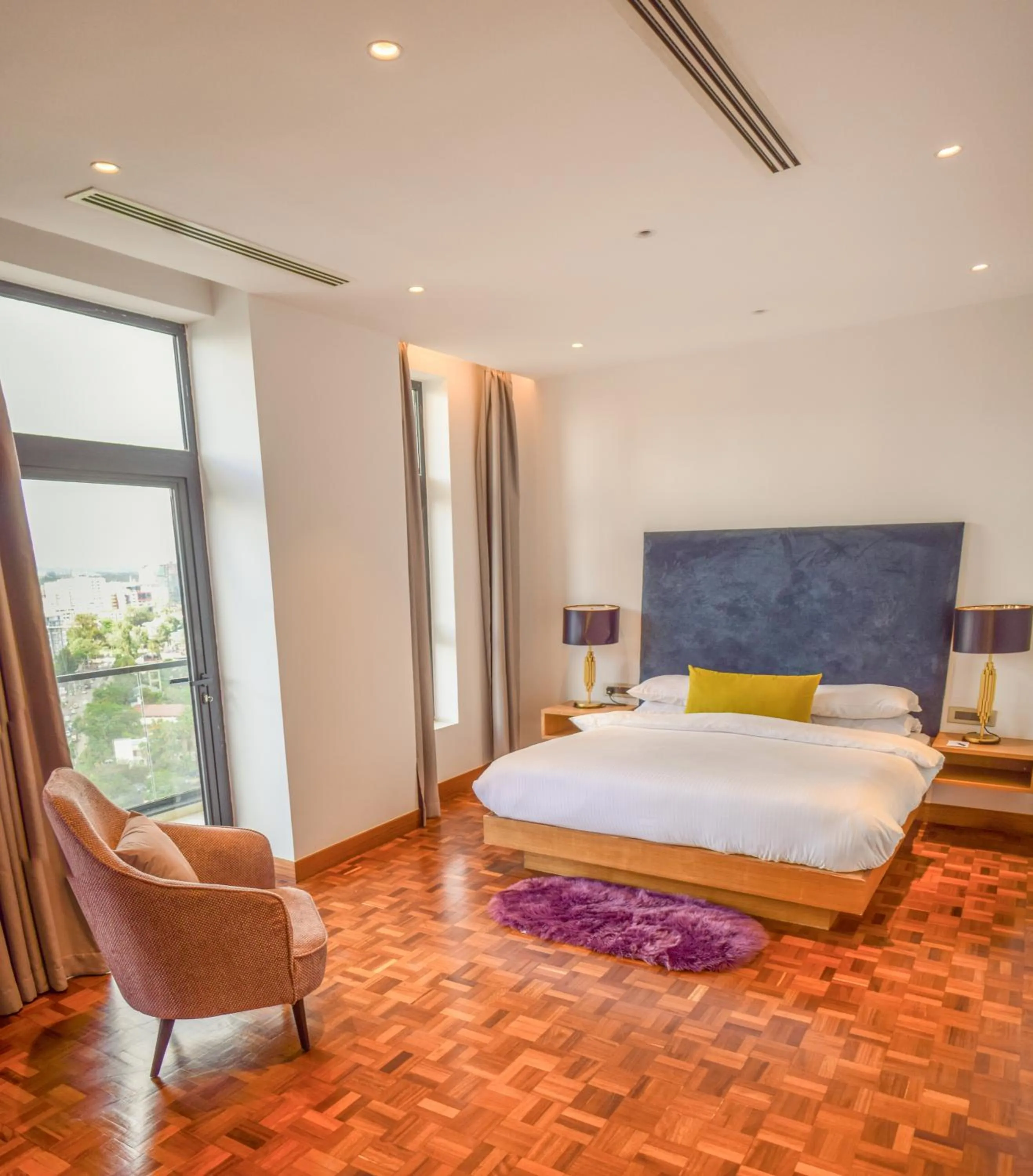 Bedroom, Bed in Broadwalk Residency