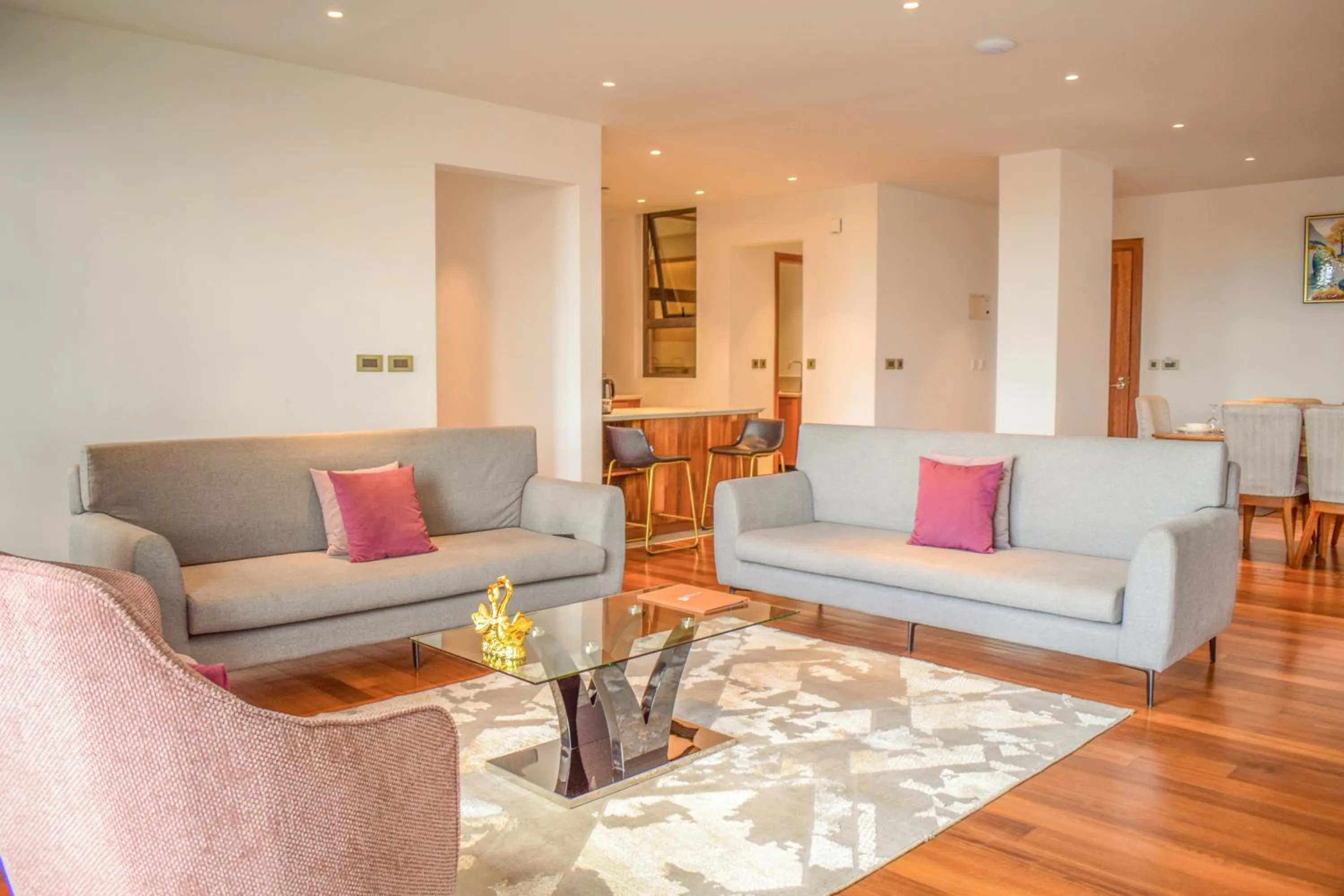 Living room in Broadwalk Residency