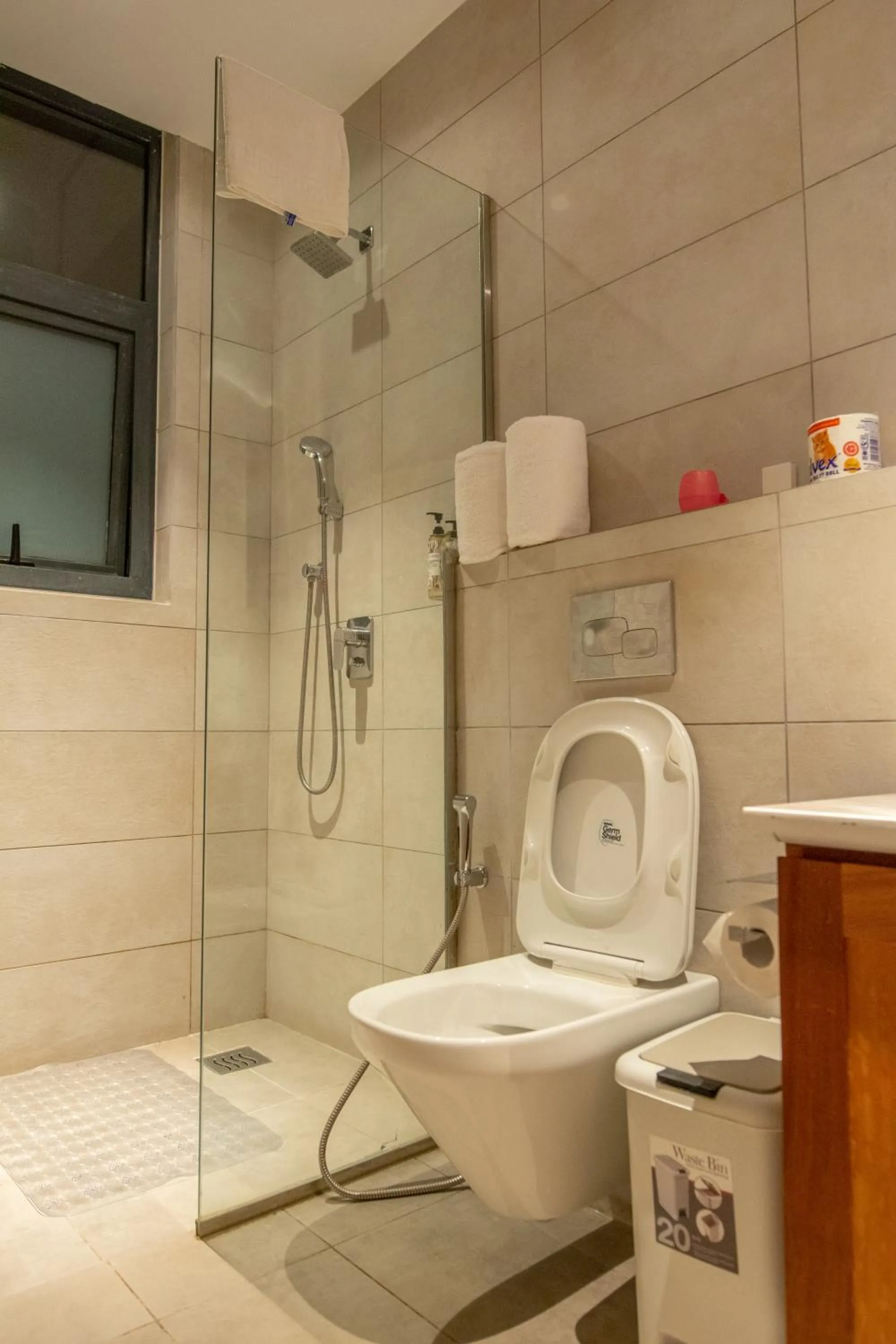 Shower in Broadwalk Residency