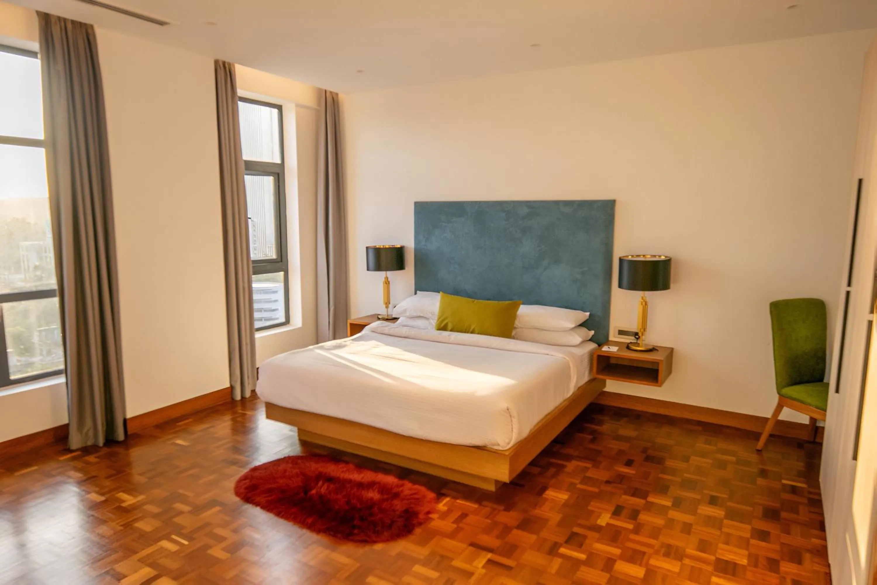 Bedroom, Bed in Broadwalk Residency