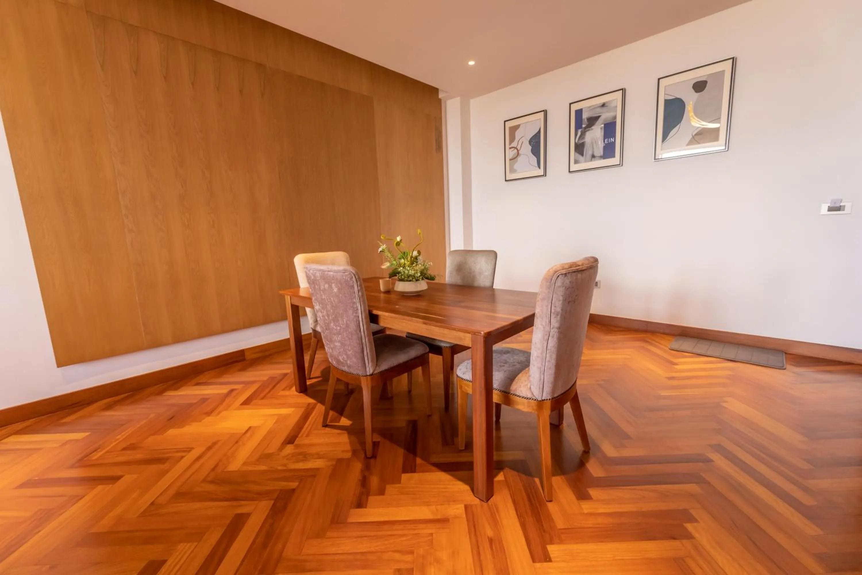 Dining area in Broadwalk Residency