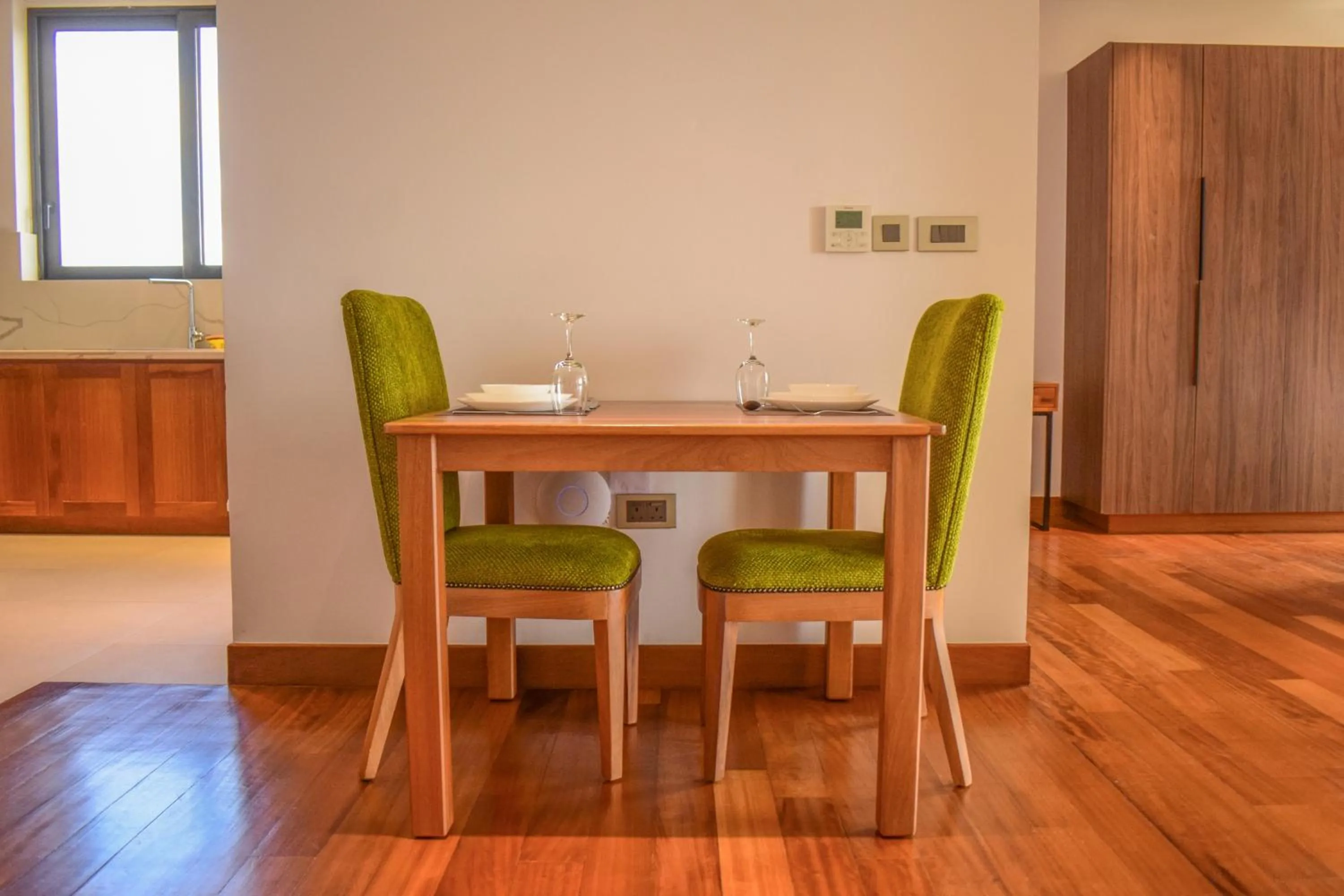 Dining area in Broadwalk Residency