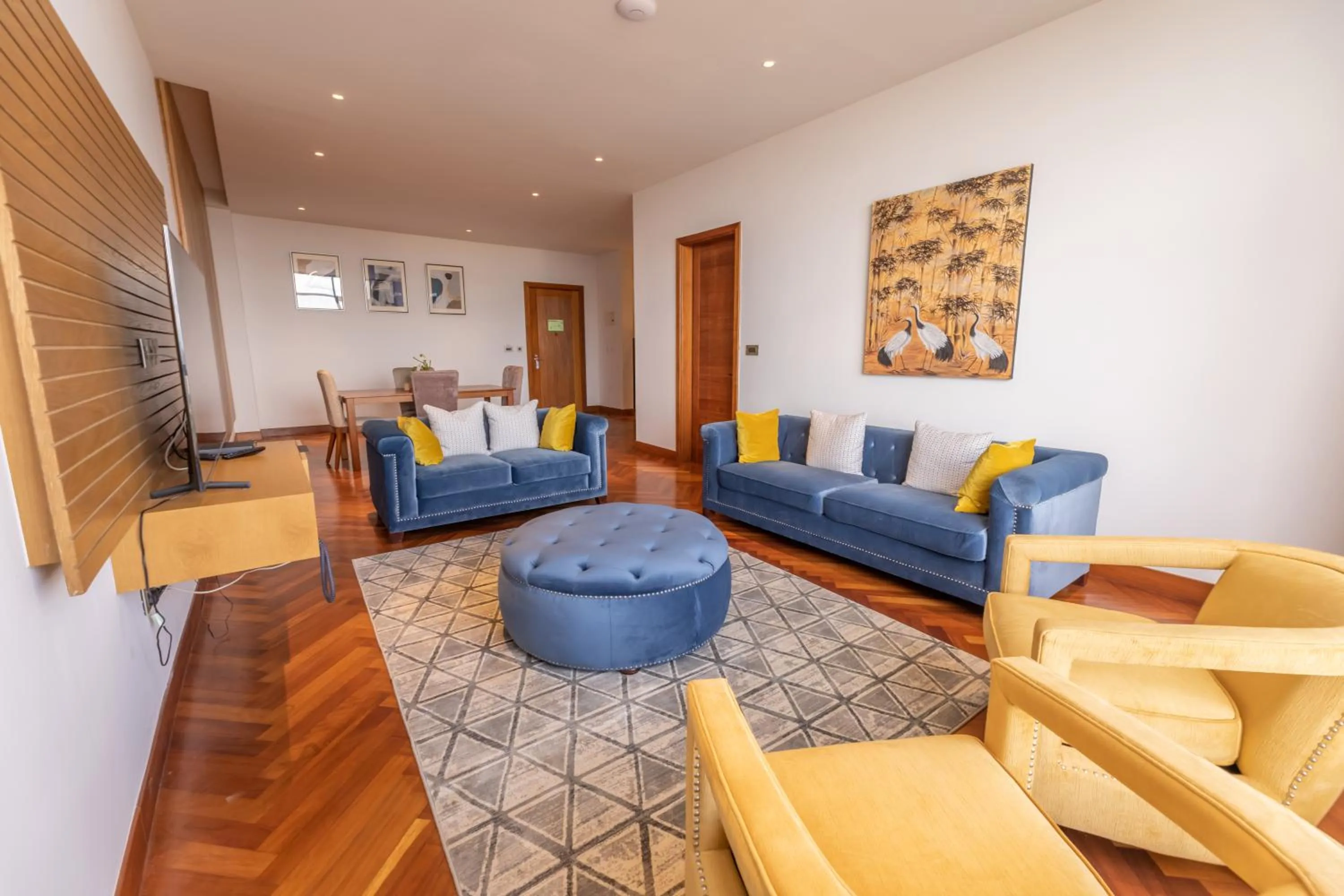 Living room in Broadwalk Residency