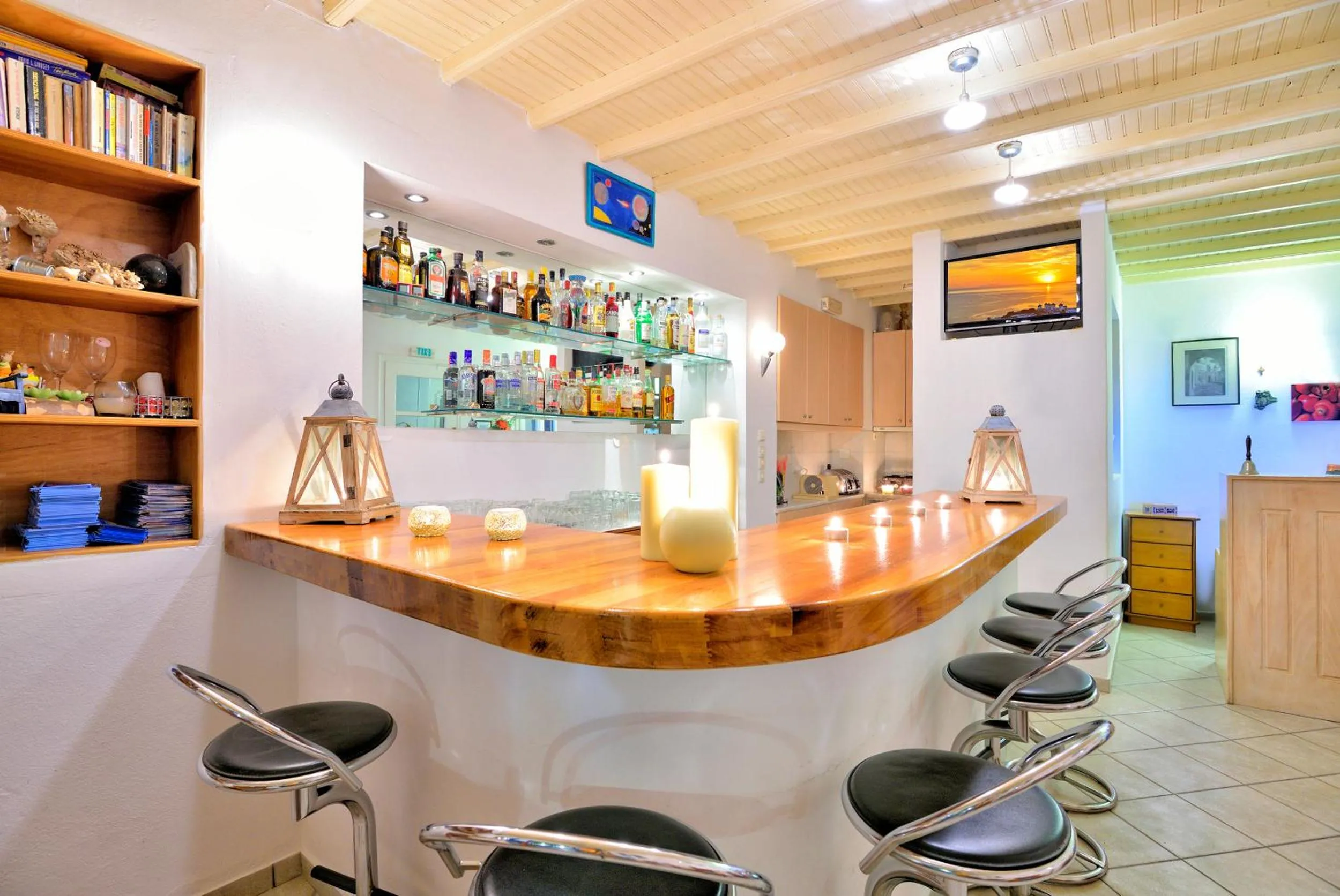 Lobby or reception in Hotel Nazos