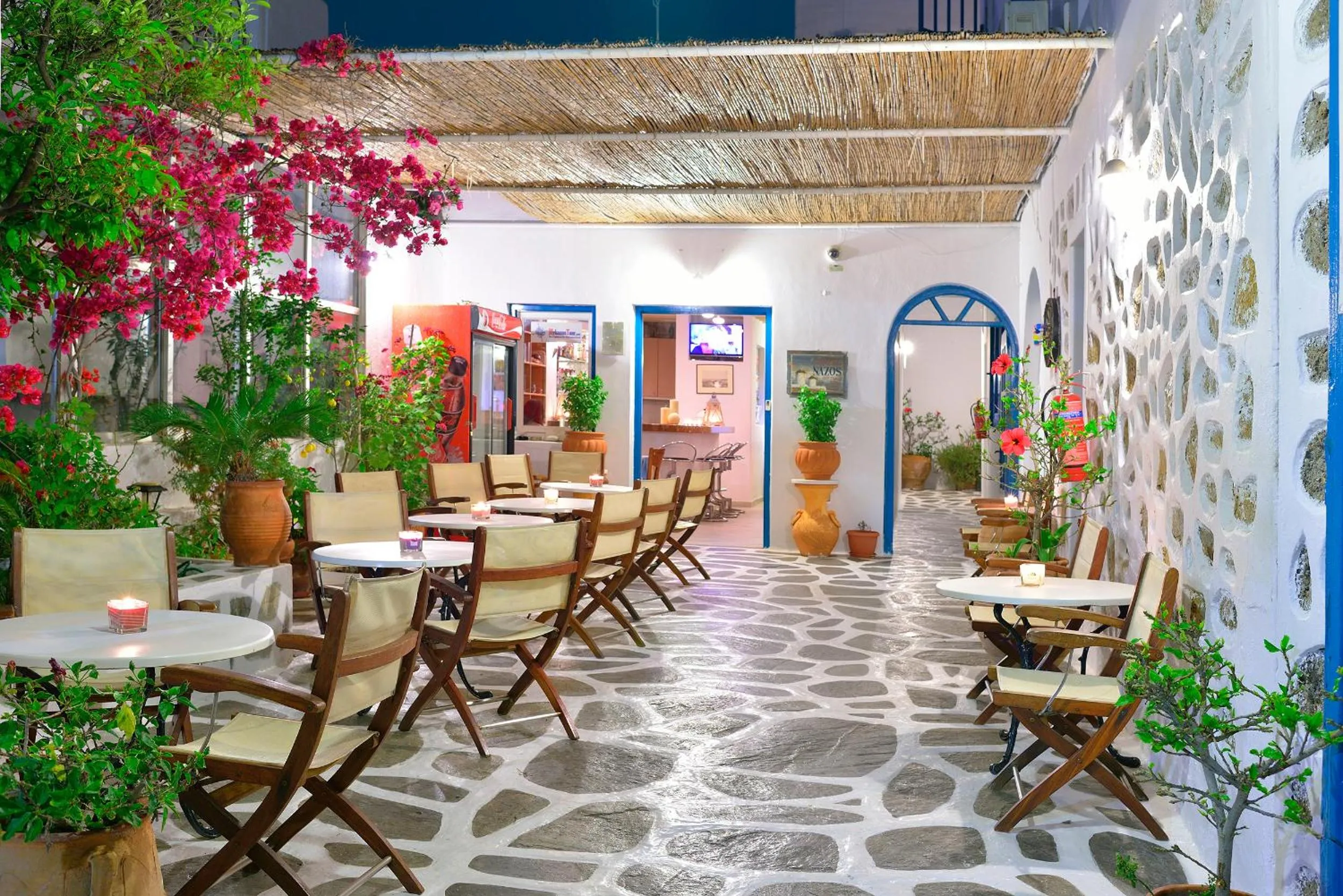 Patio in Hotel Nazos
