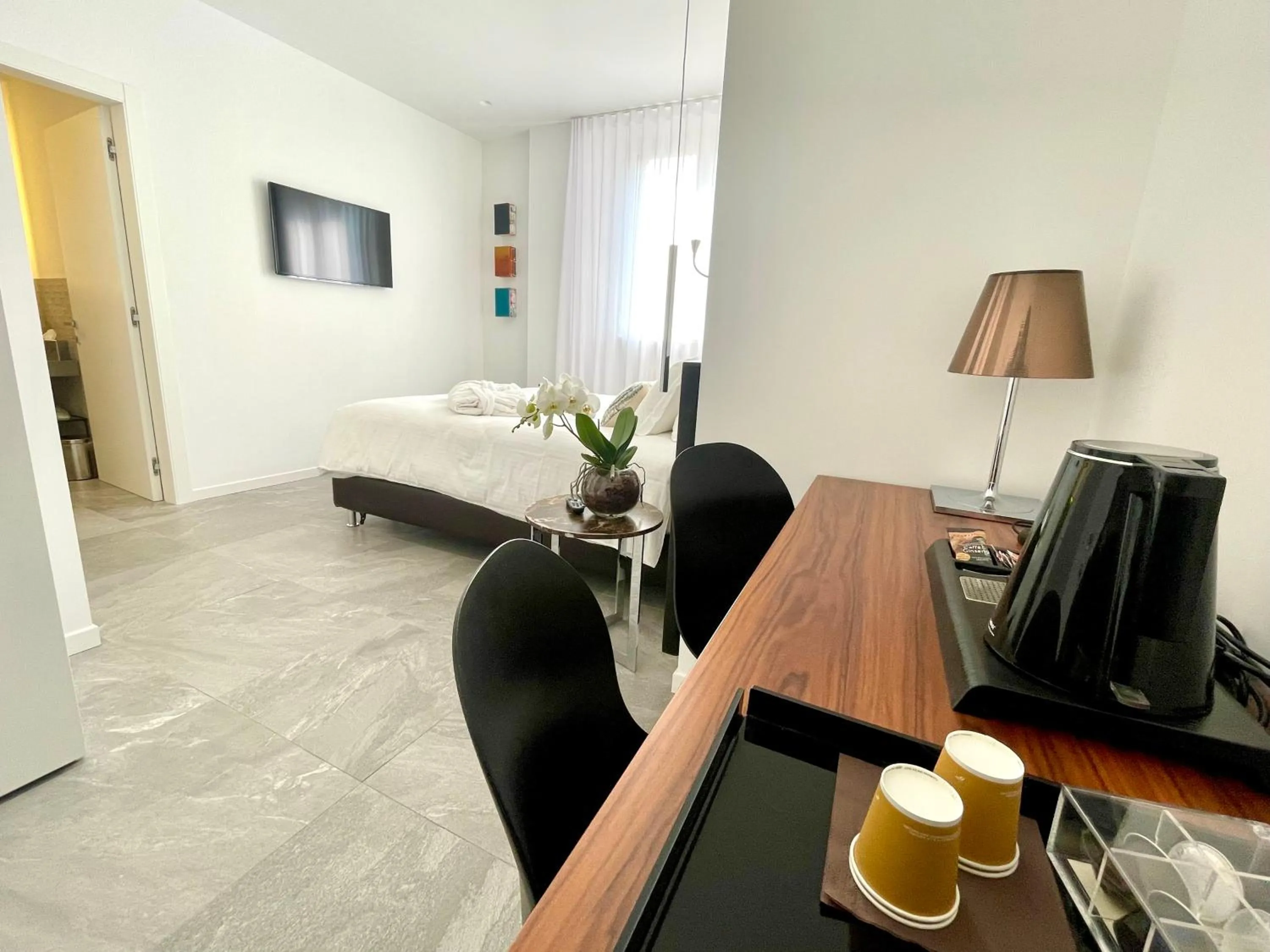 Coffee/tea facilities, Bed in Le Muraine