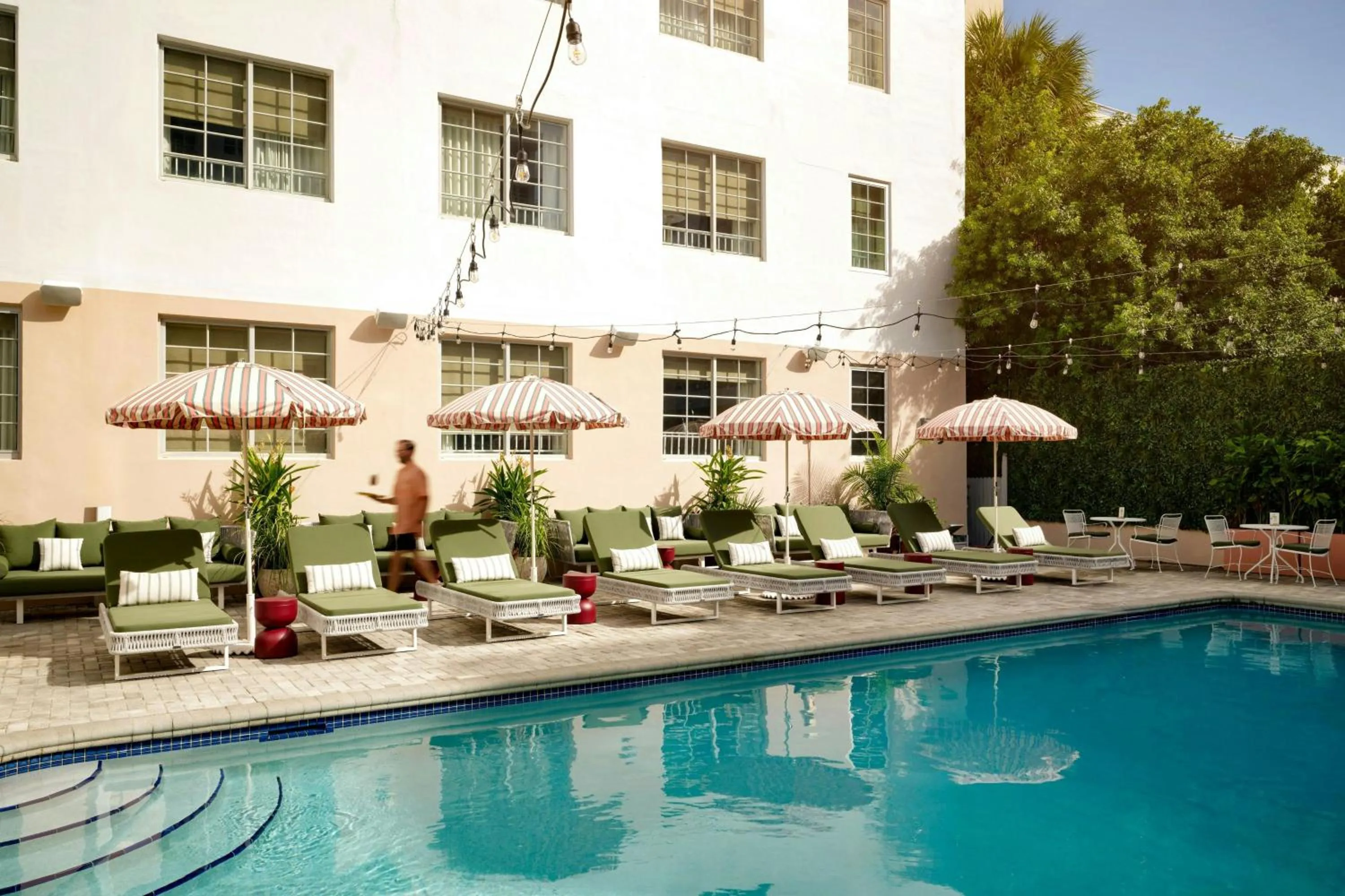 Swimming pool in FOUND Hotel, Miami Beach, Series by Marriott