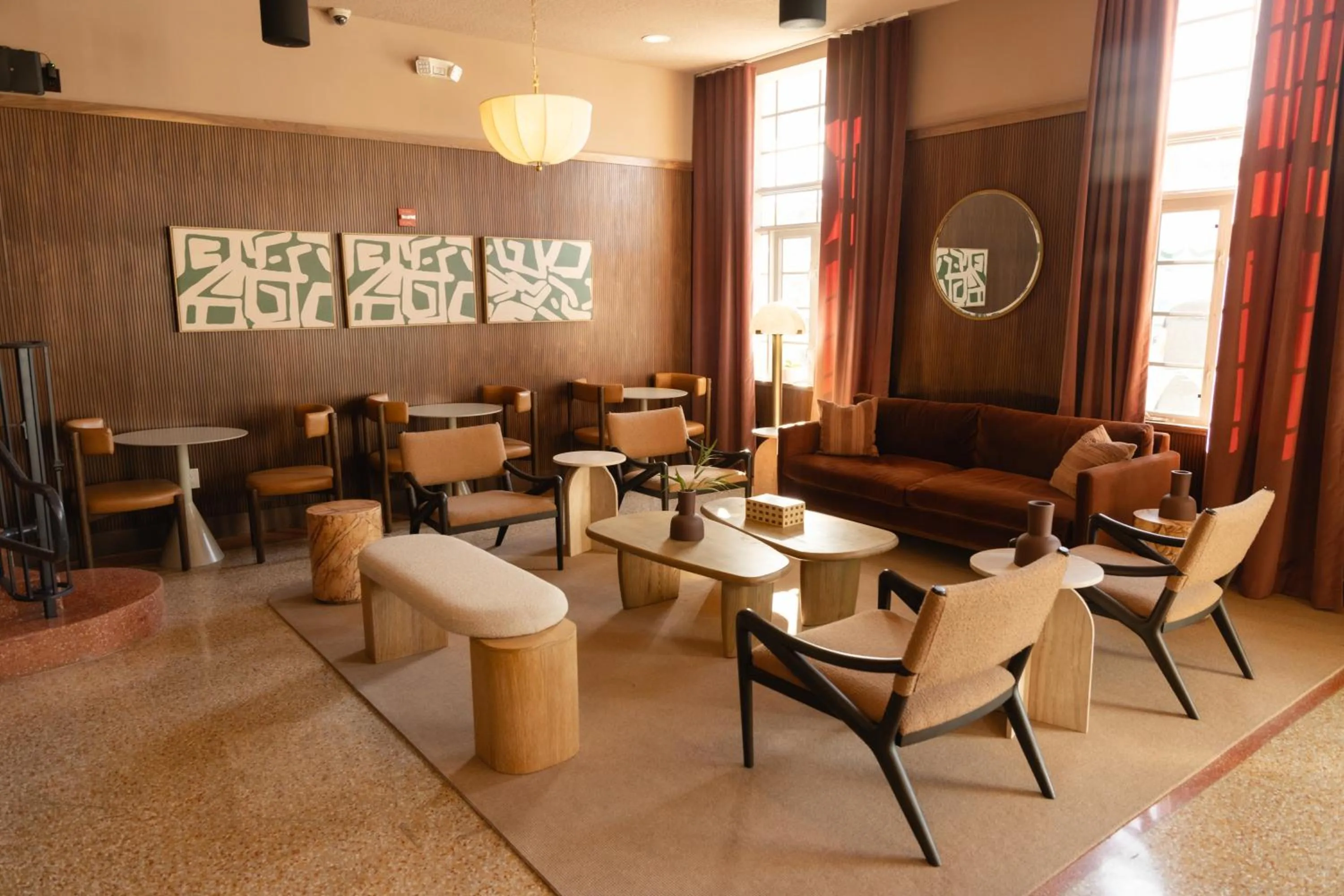 Seating area in FOUND Hotel Miami Beach