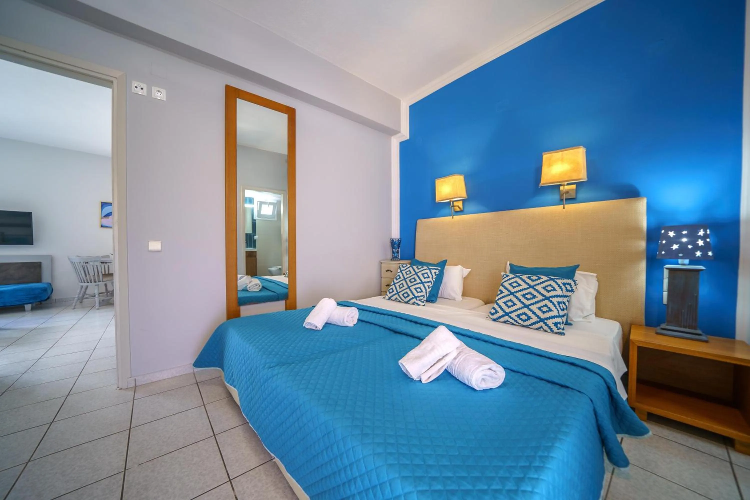 Bed in RODI BLUE apartments