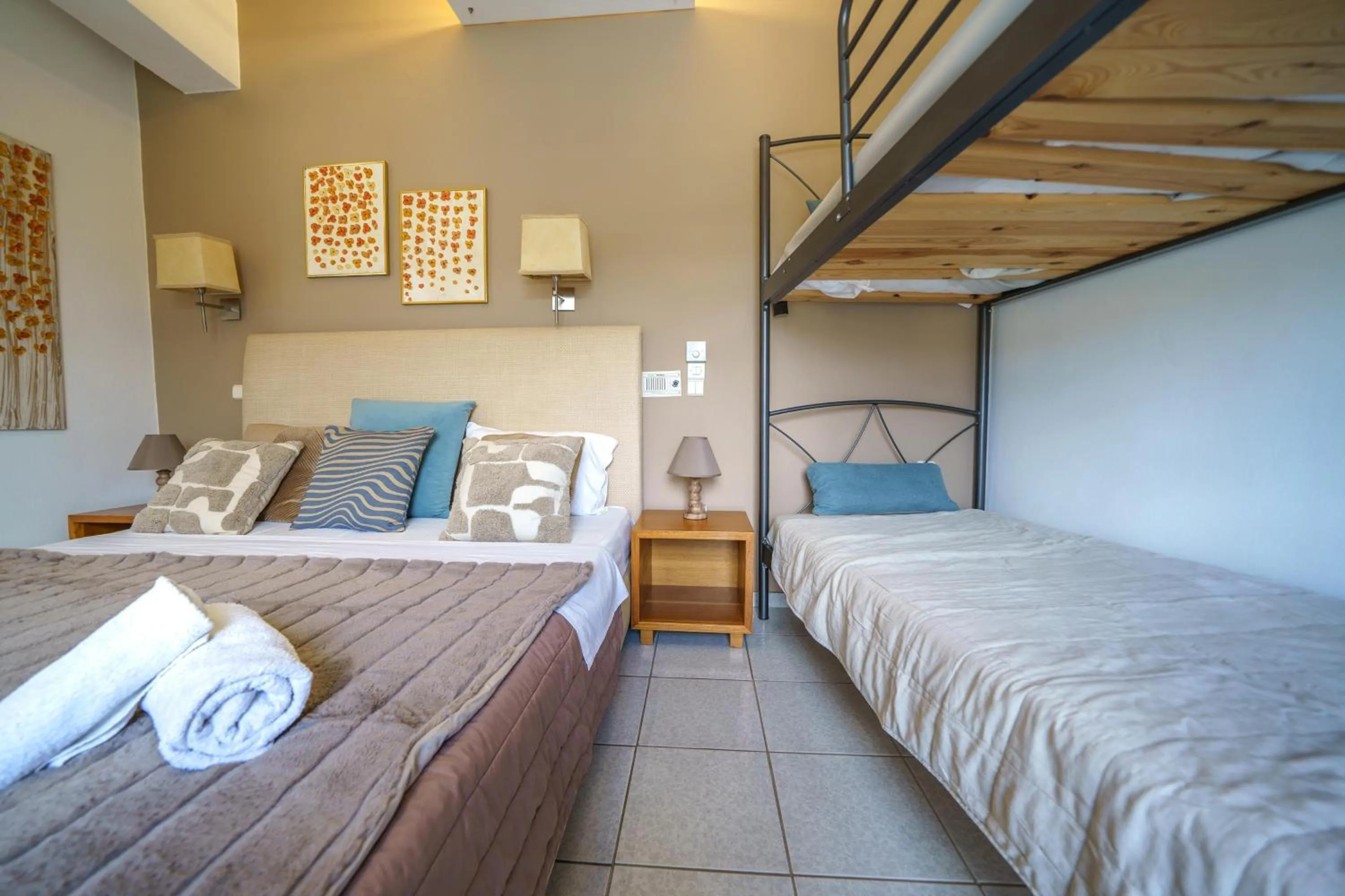 Bedroom, Bed in RODI BLUE apartments