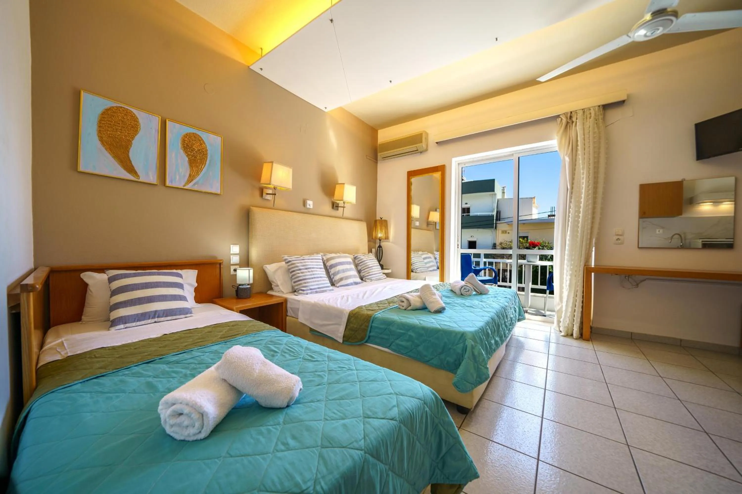 Bed in RODI BLUE apartments