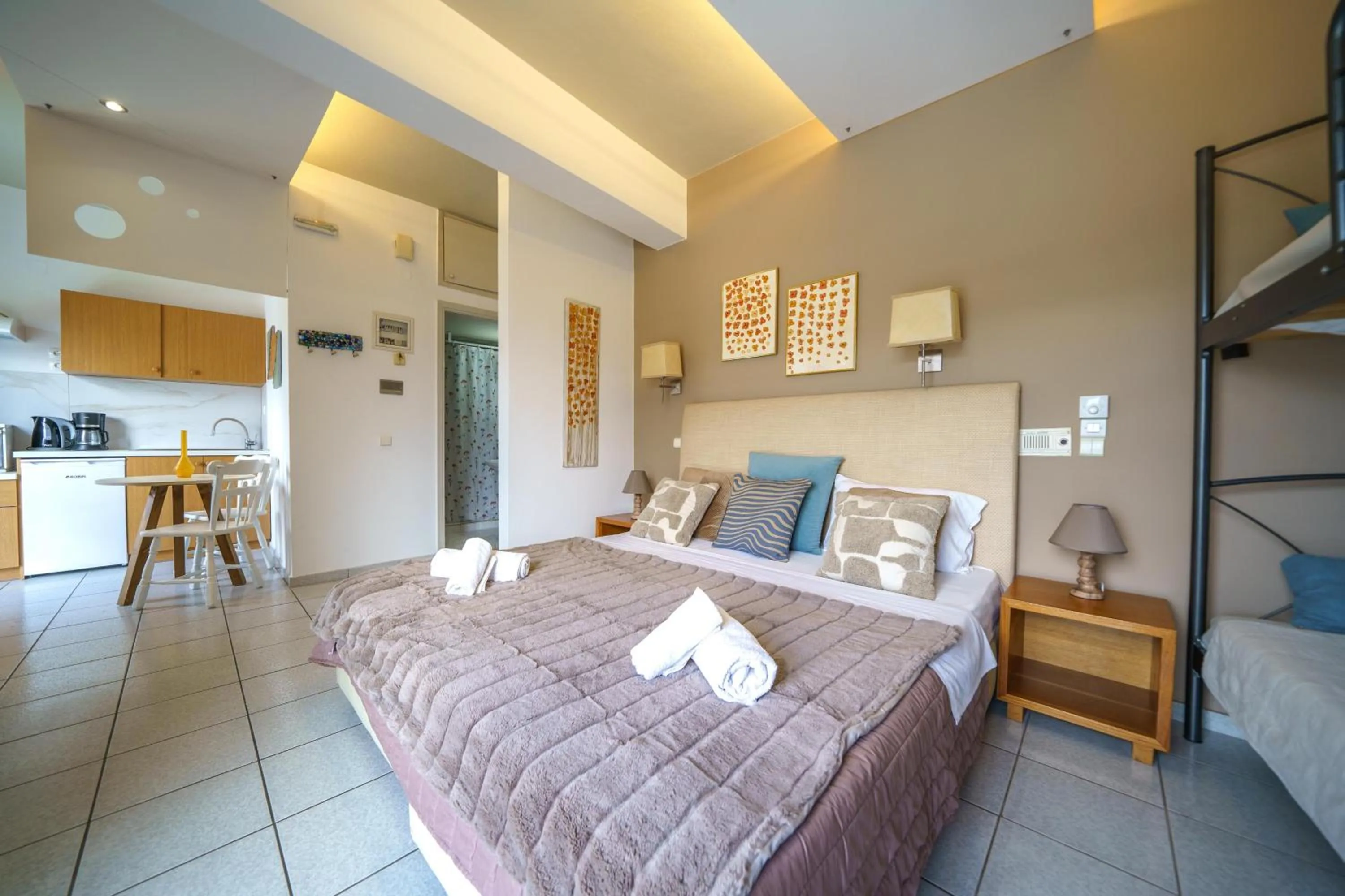 Bedroom, Bed in RODI BLUE apartments