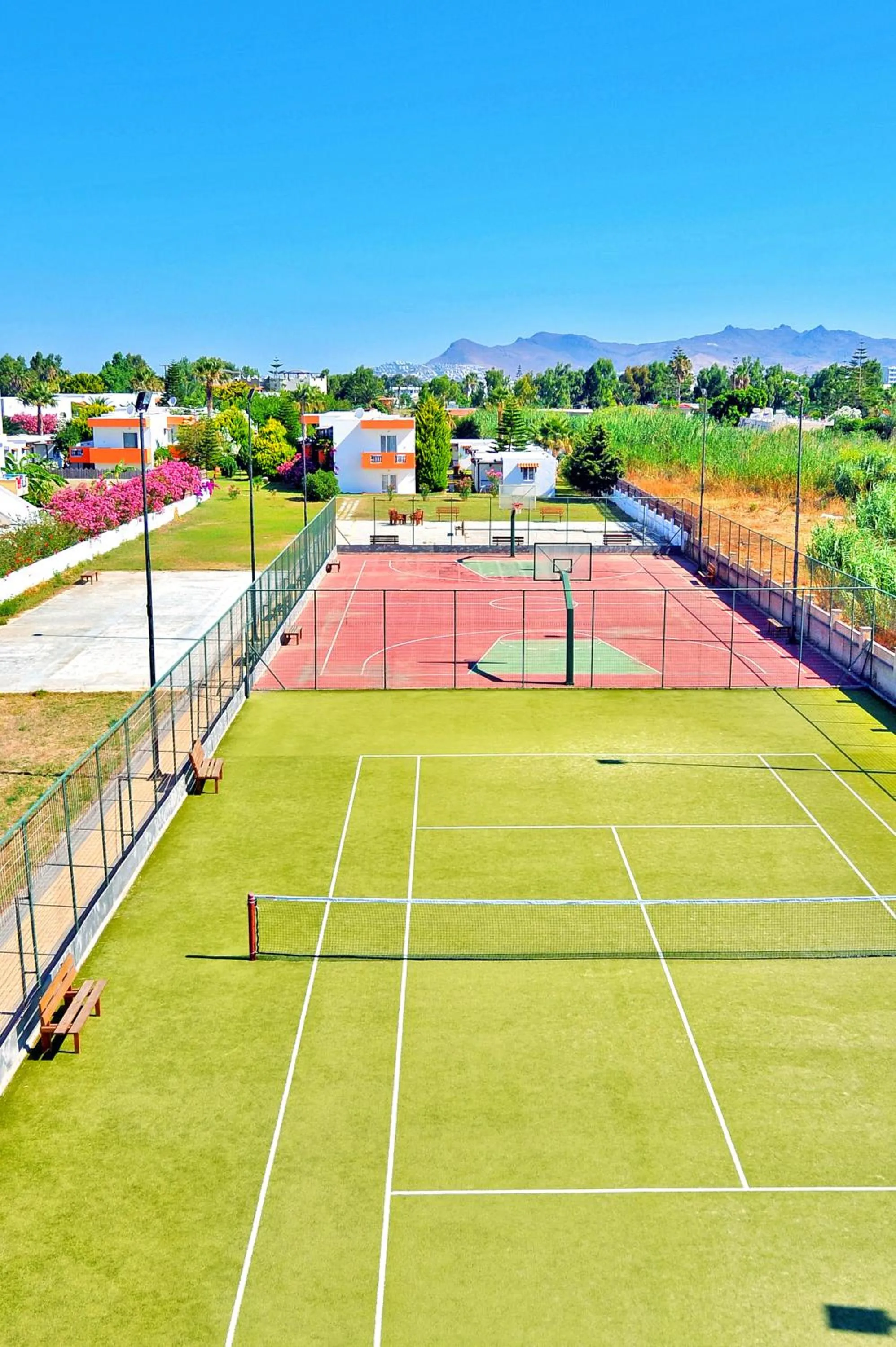 Tennis court in Gaia Garden