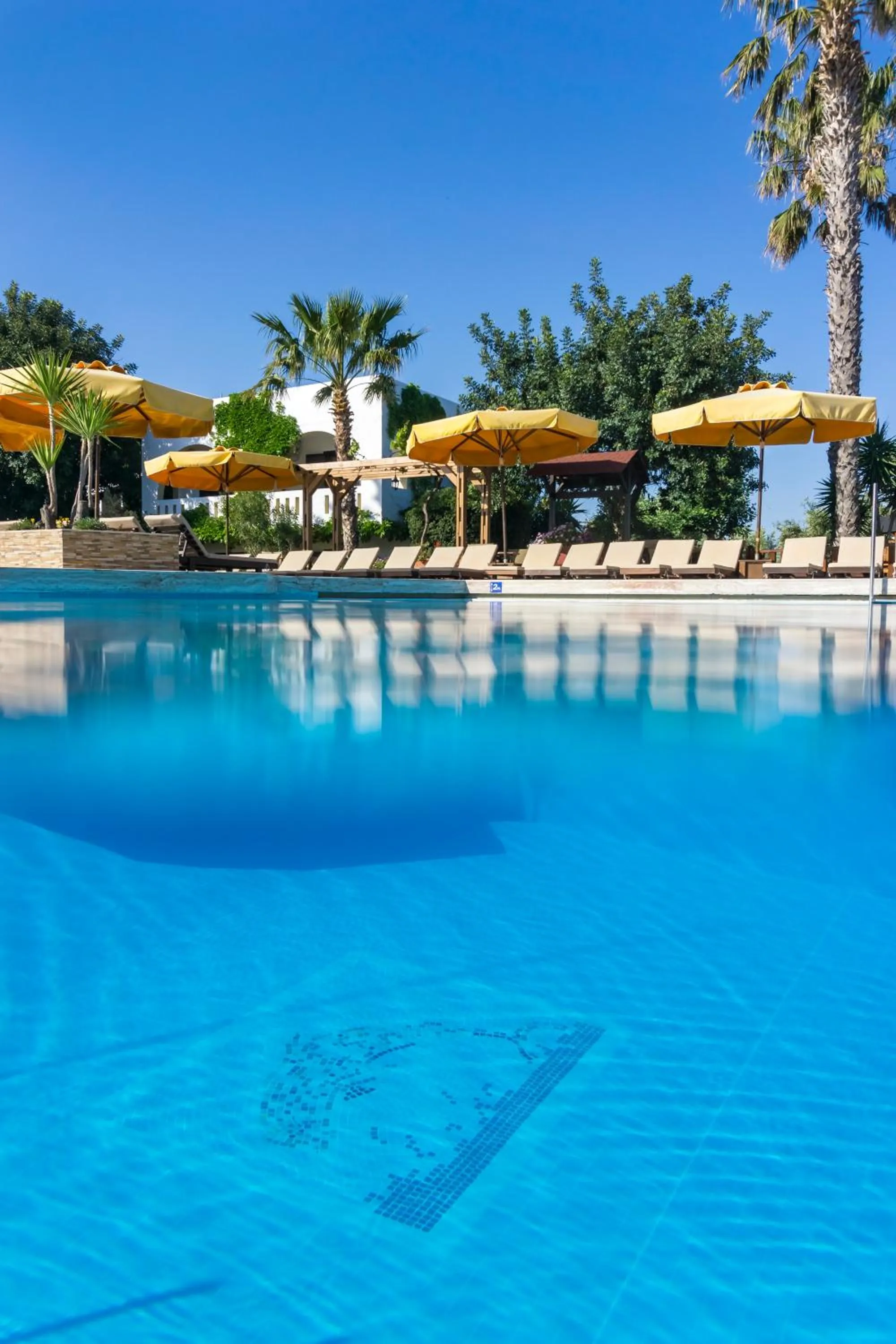 Pool view in Gaia Garden