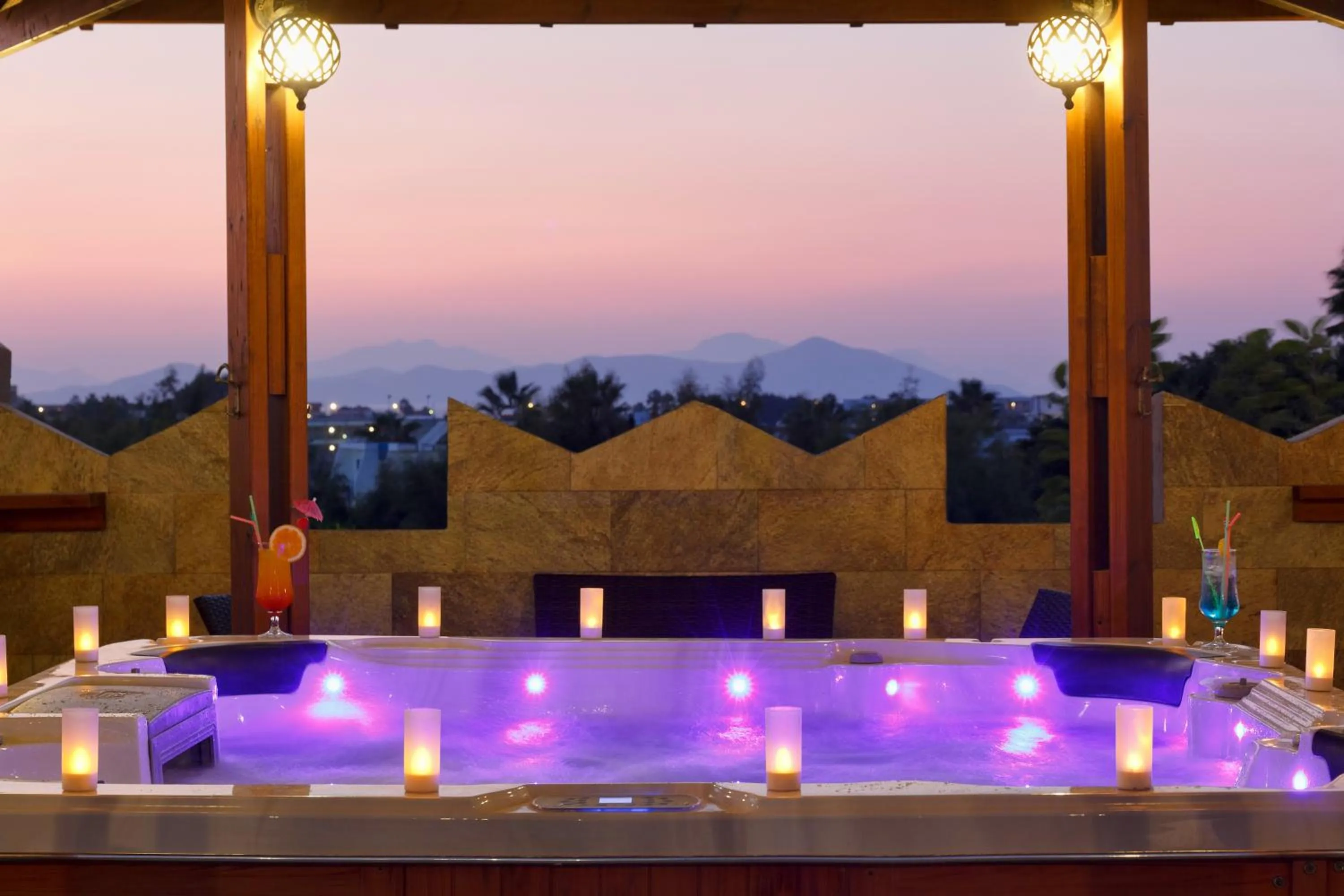 Hot Tub in Gaia Garden