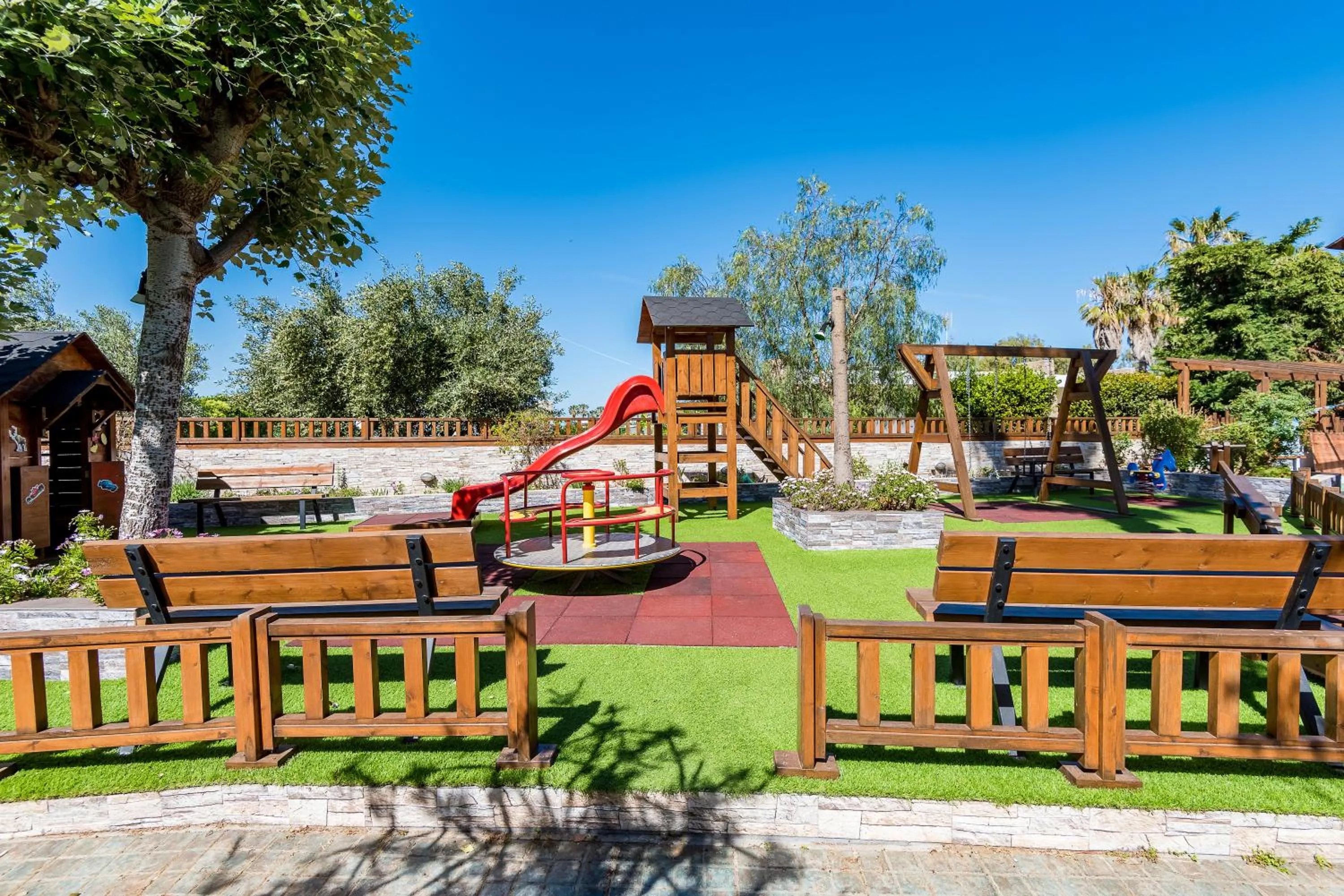 Children play ground in Gaia Garden