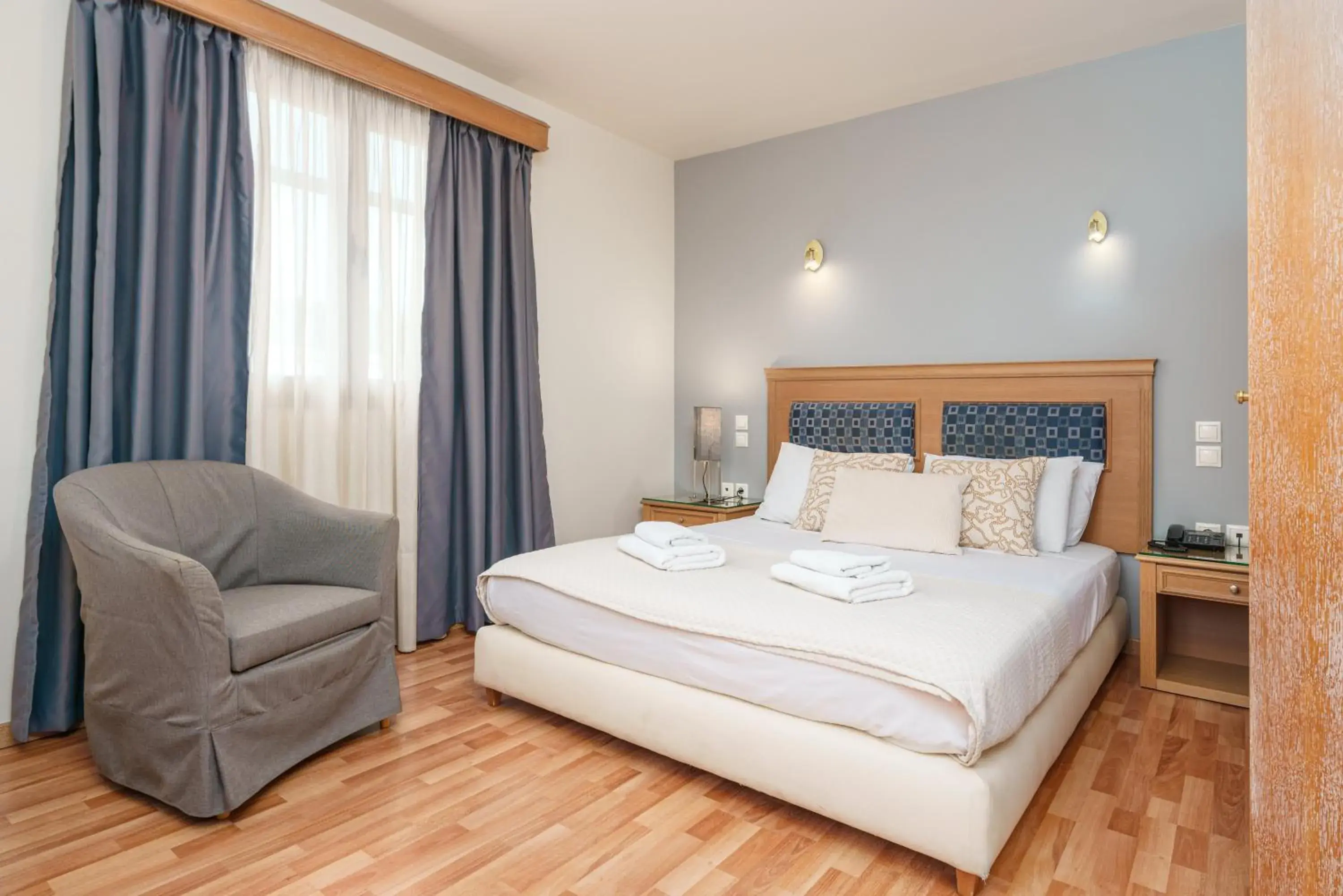 Bed in Parnon Hotel Bed in Parnon Hotel