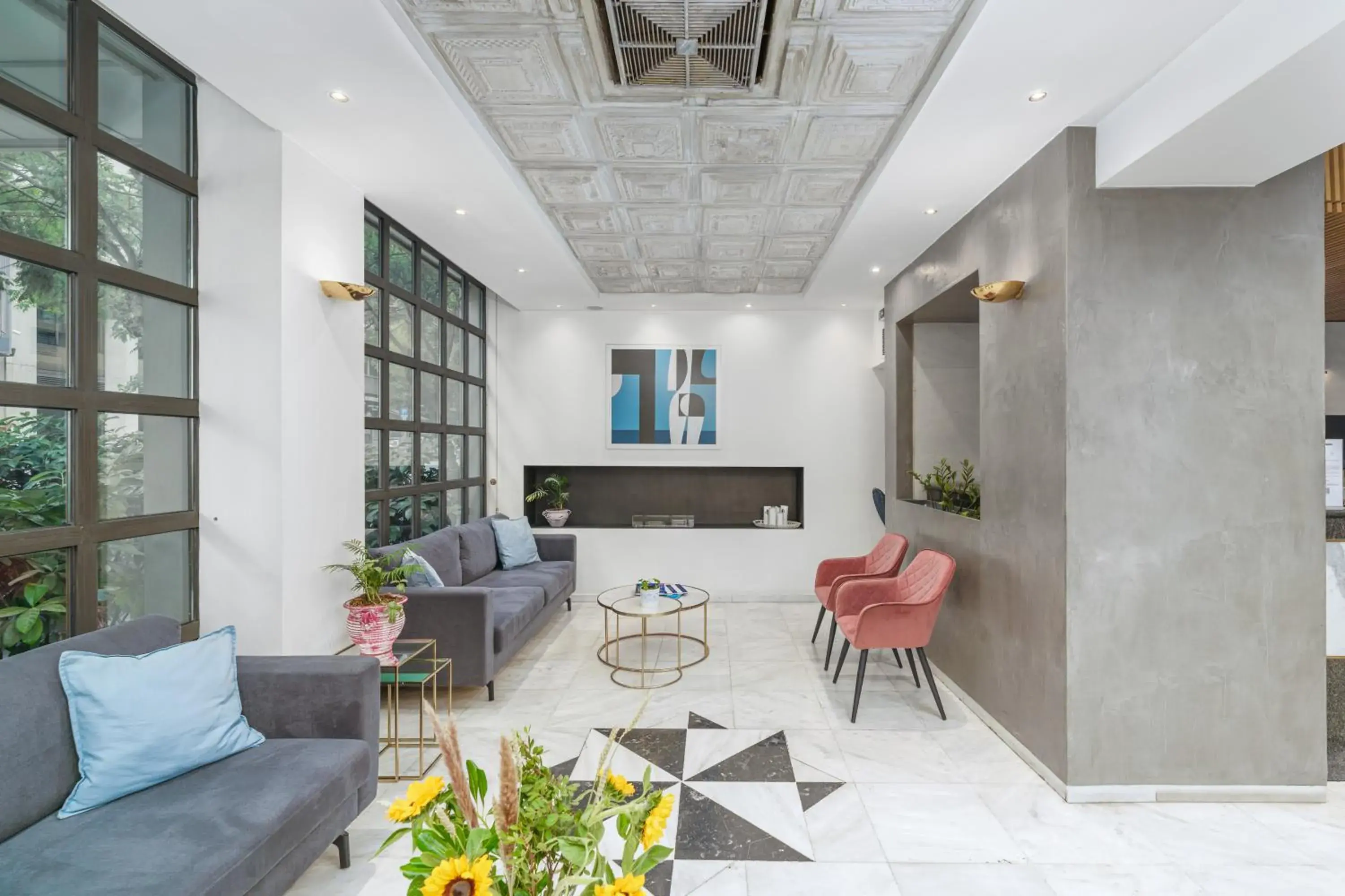 Living room in Parnon Hotel Living room in Parnon Hotel