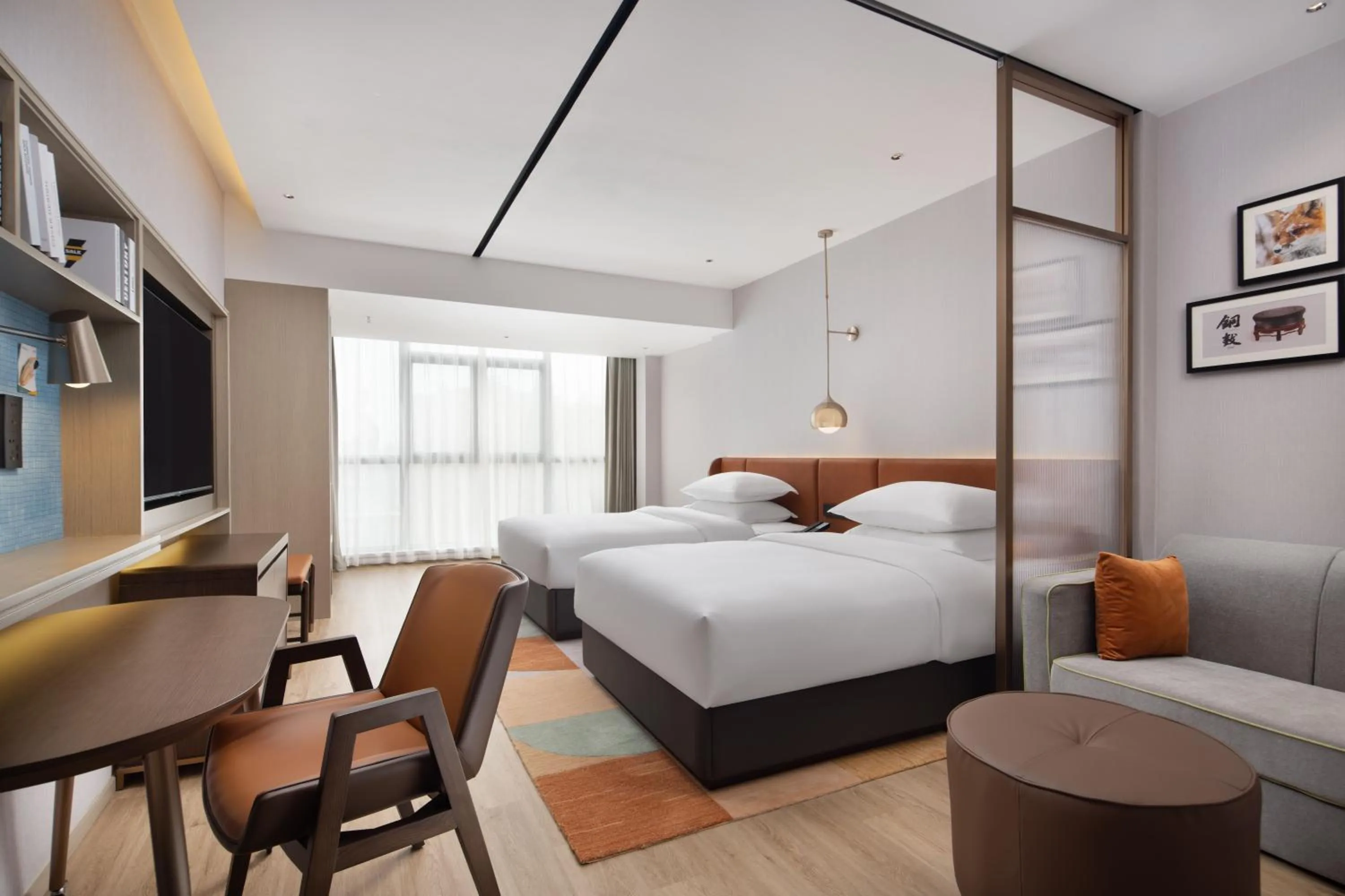 Bed in Home2 Suites by Hilton Nanning