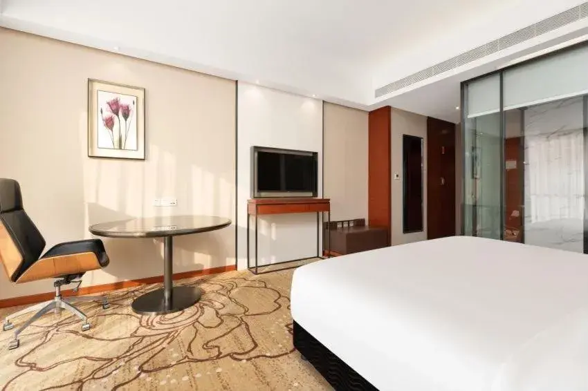 Bed in 深圳国际会展中心凯嘉酒店-Shenzhen Kaijia Hotel-Shenzhen-World Bed in 深圳国际会展中心凯嘉酒店-Shenzhen Kaijia Hotel-Shenzhen-World