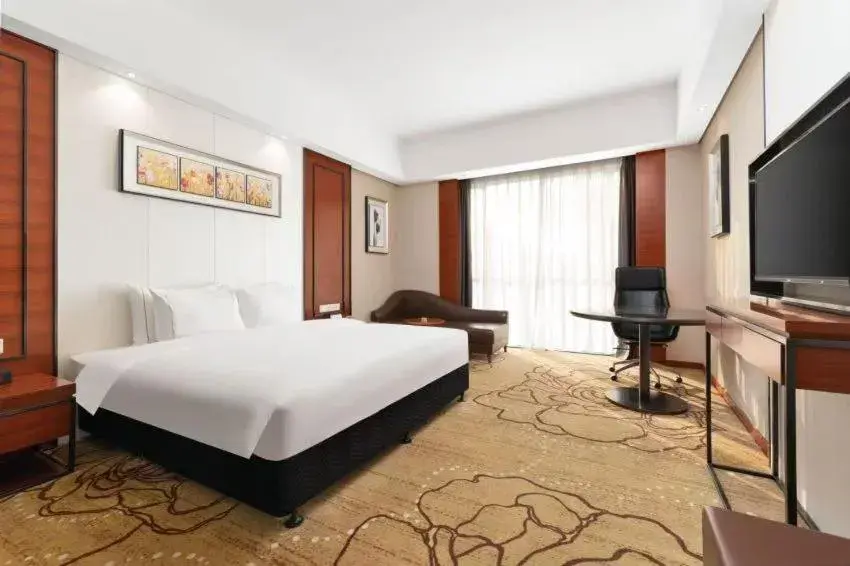 Bed in 深圳国际会展中心凯嘉酒店-Shenzhen Kaijia Hotel-Shenzhen-World Bed in 深圳国际会展中心凯嘉酒店-Shenzhen Kaijia Hotel-Shenzhen-World