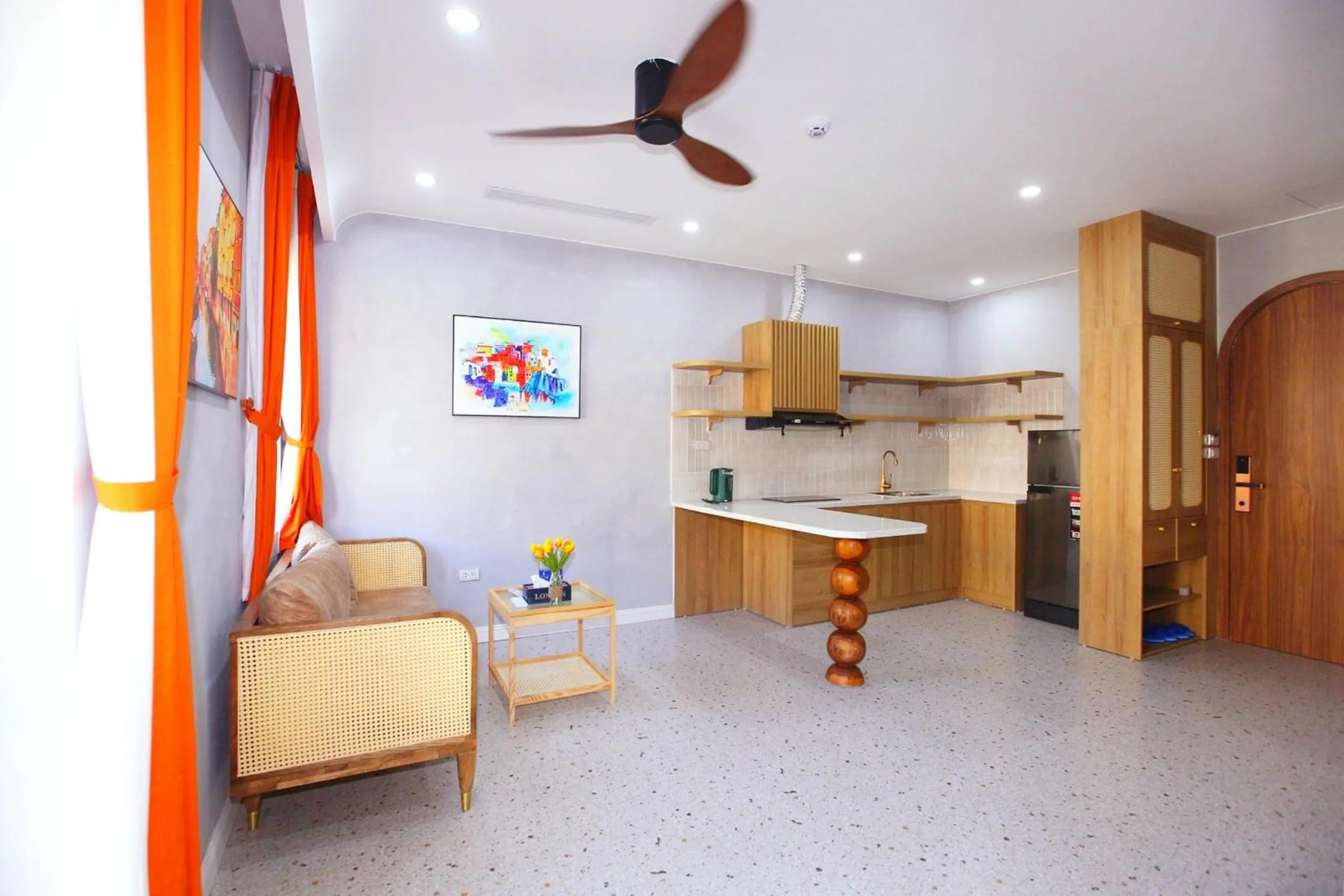 Living room in Rova Hotel Phú Quốc