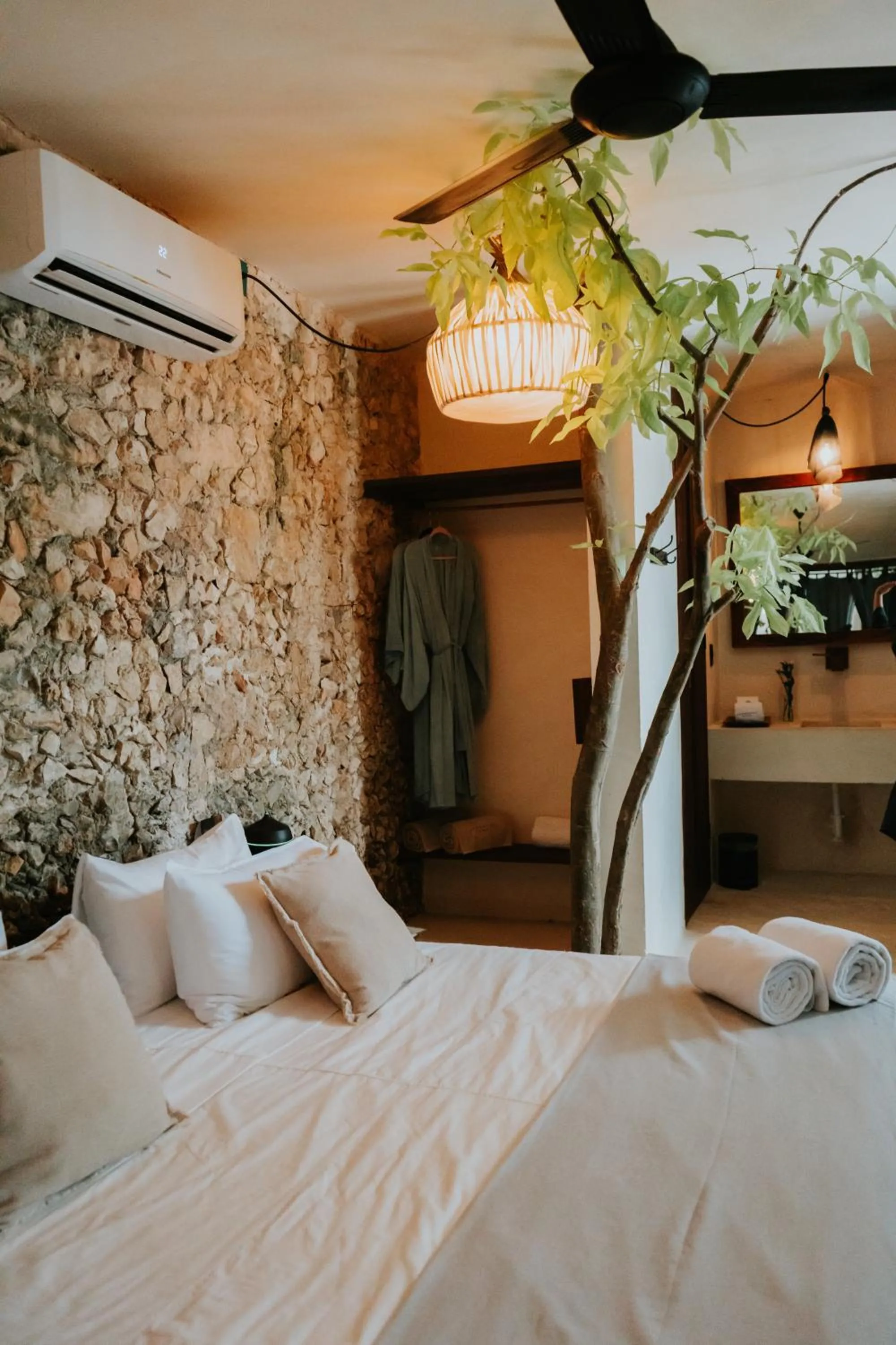 Bed in Japoneza Retreat Mérida - Adults Only by Cercana